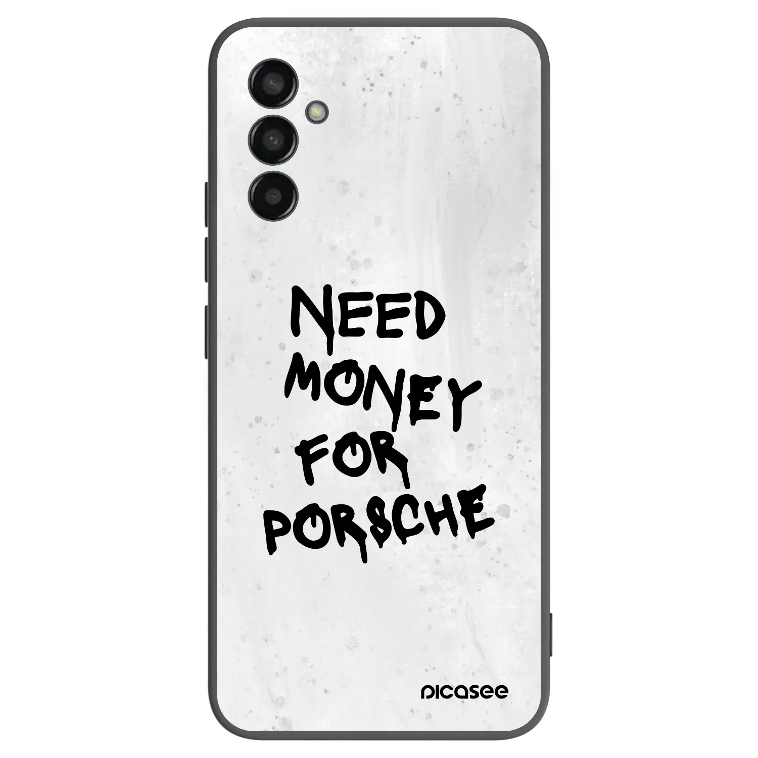 Picasee silikonowe czarne etui na Samsung Galaxy M13 M135F - White Dollar