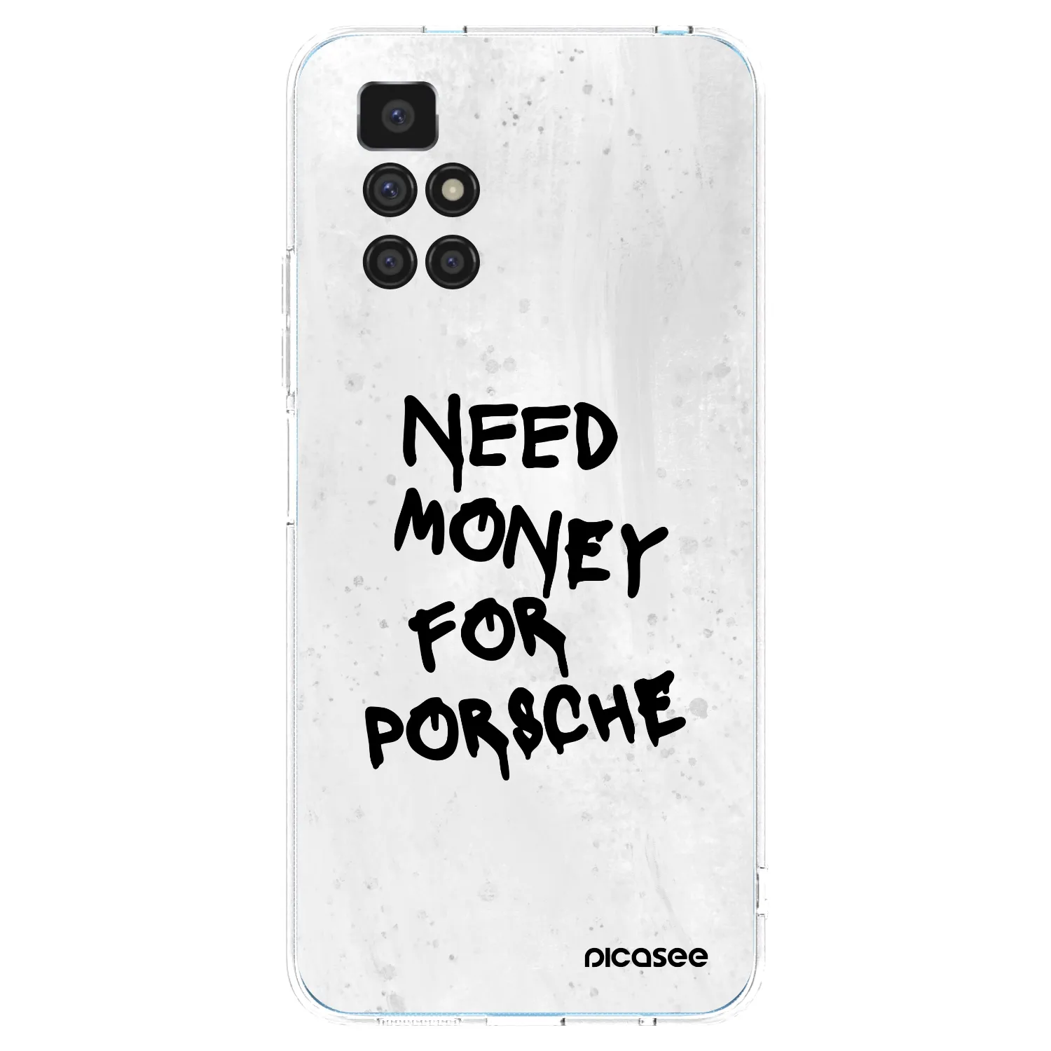 Picasee silikonowe przeźroczyste etui na Xiaomi Redmi 10 (2022) - White Dollar