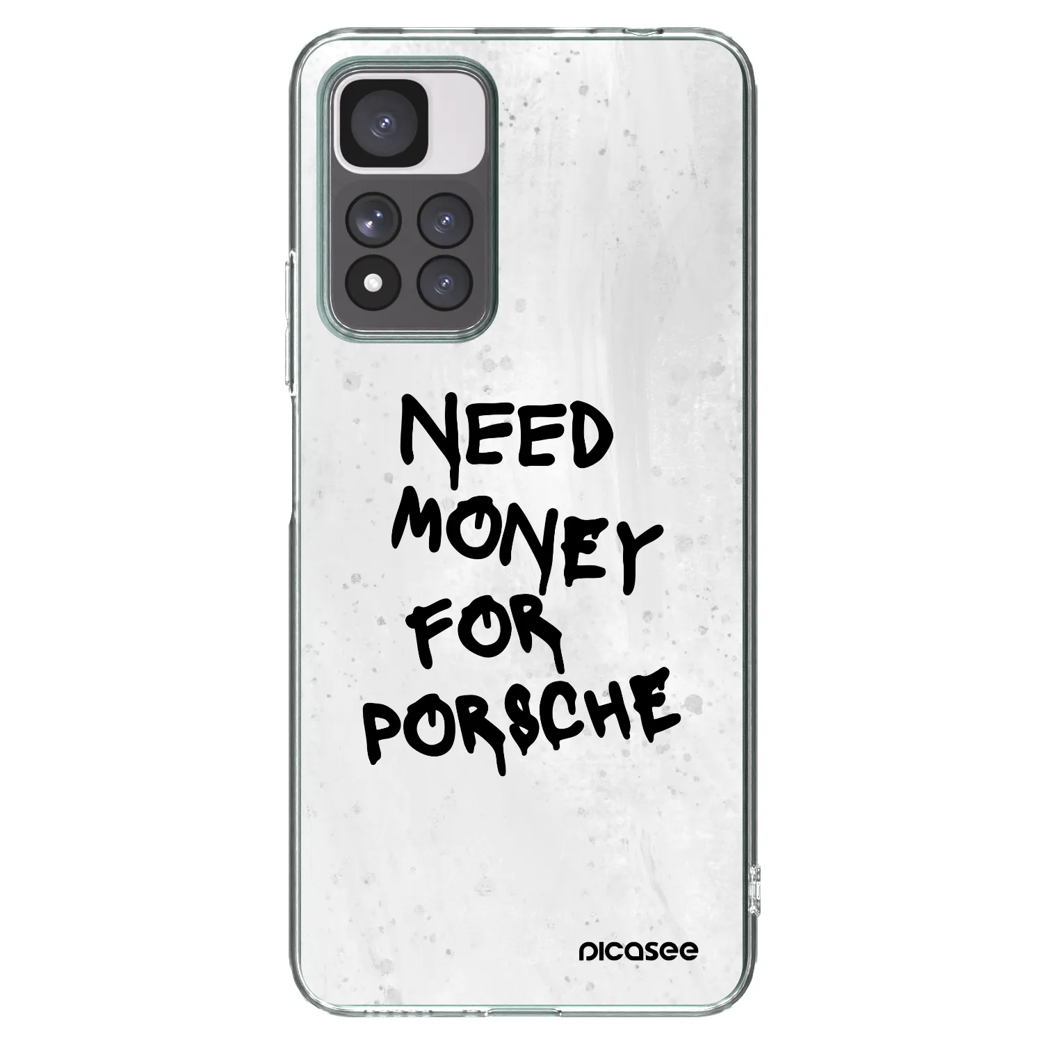 Picasee silikonowe przeźroczyste etui na Xiaomi Redmi Note 11 Pro+ 5G - White Dollar