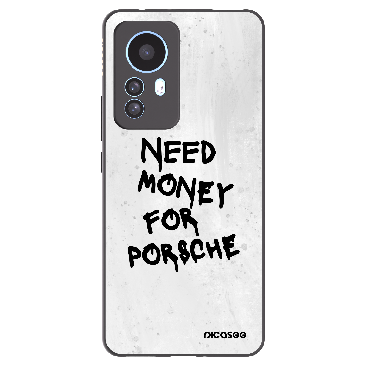 Picasee silikonowe czarne etui na Xiaomi 12T Pro - White Dollar