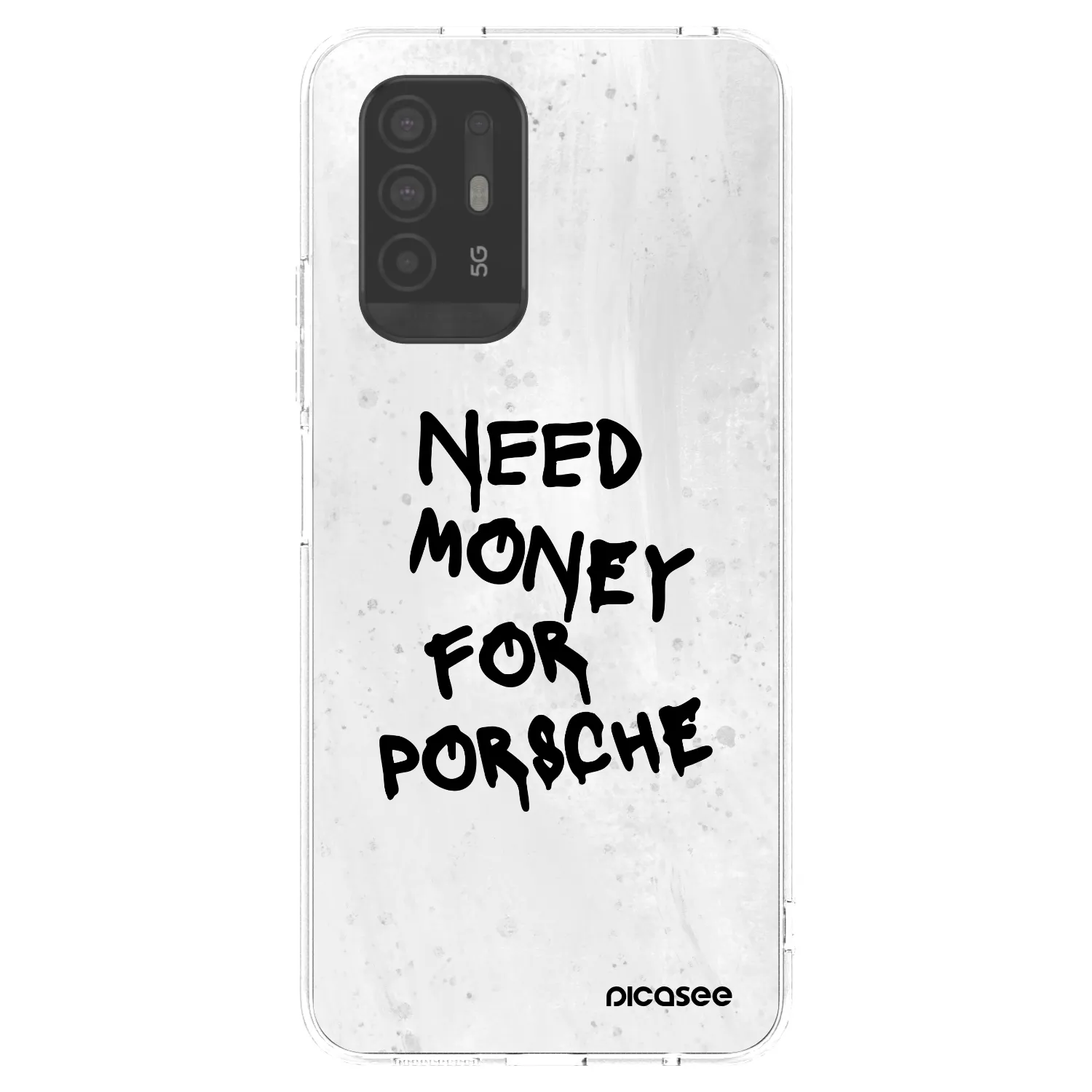 Picasee silikonowe przeźroczyste etui na OPPO A94 5G - White Dollar
