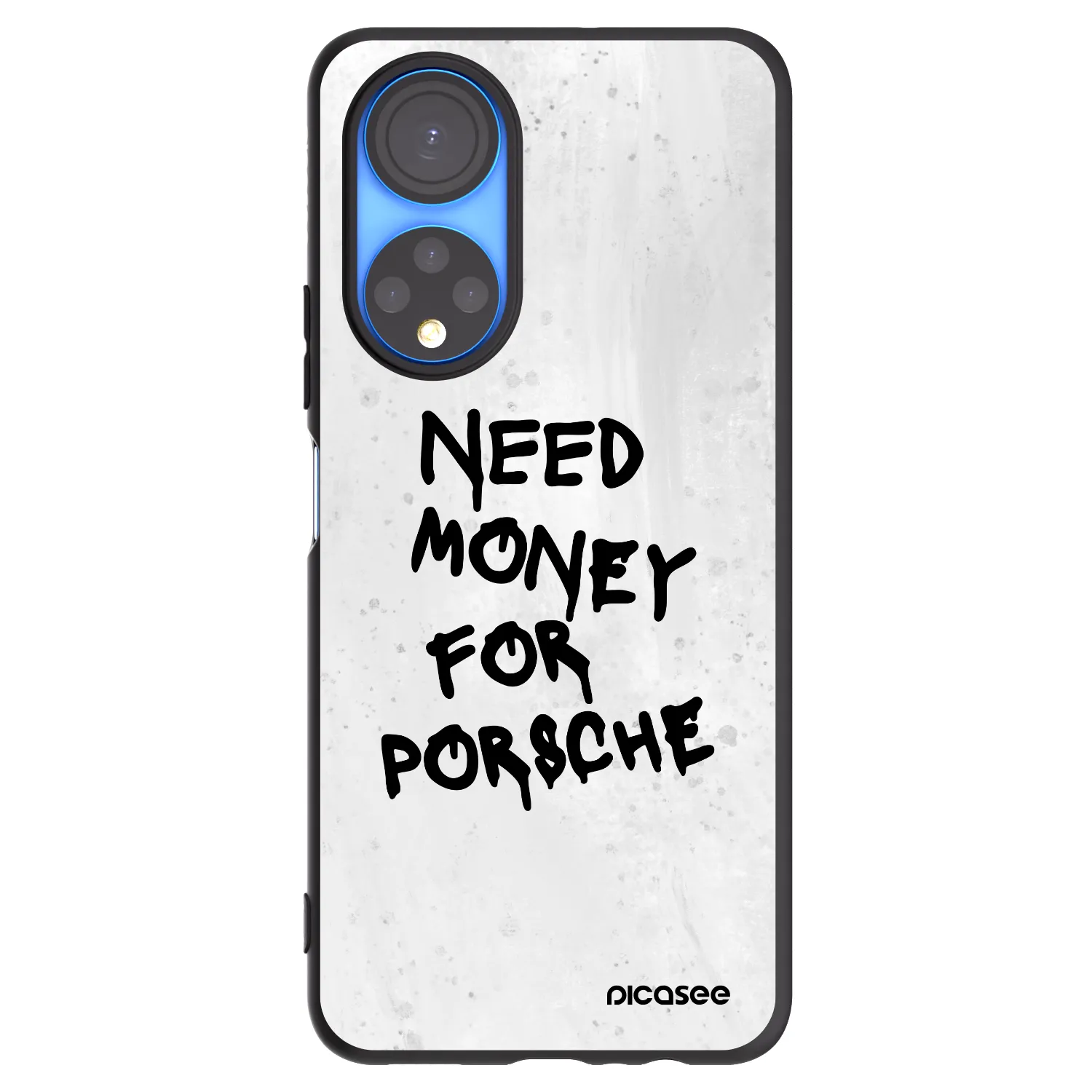 Picasee silikonowe czarne etui na Honor X7 - White Dollar