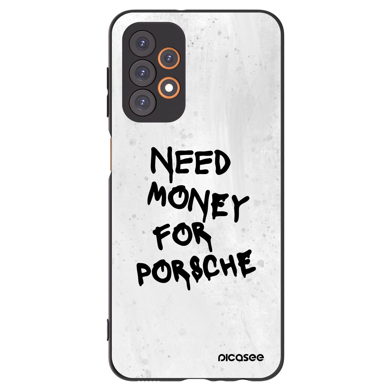 Picasee silikonowe czarne etui na Samsung Galaxy A23 A236B 5G - White Dollar