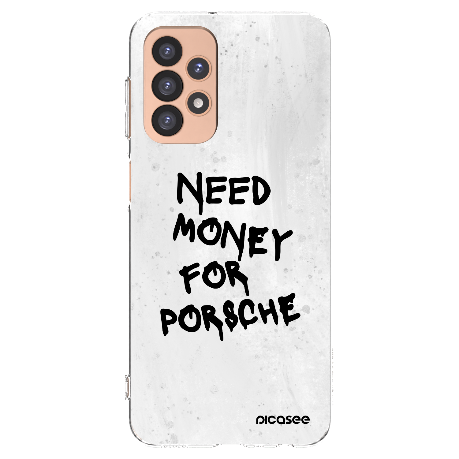 Picasee silikonowe przeźroczyste etui na Samsung Galaxy A23 A236B 5G - White Dollar