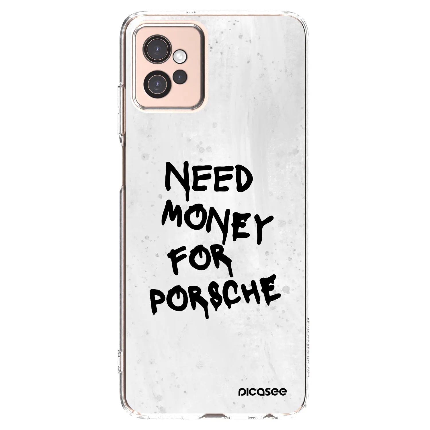 Picasee silikonowe przeźroczyste etui na Motorola Moto G32 - White Dollar