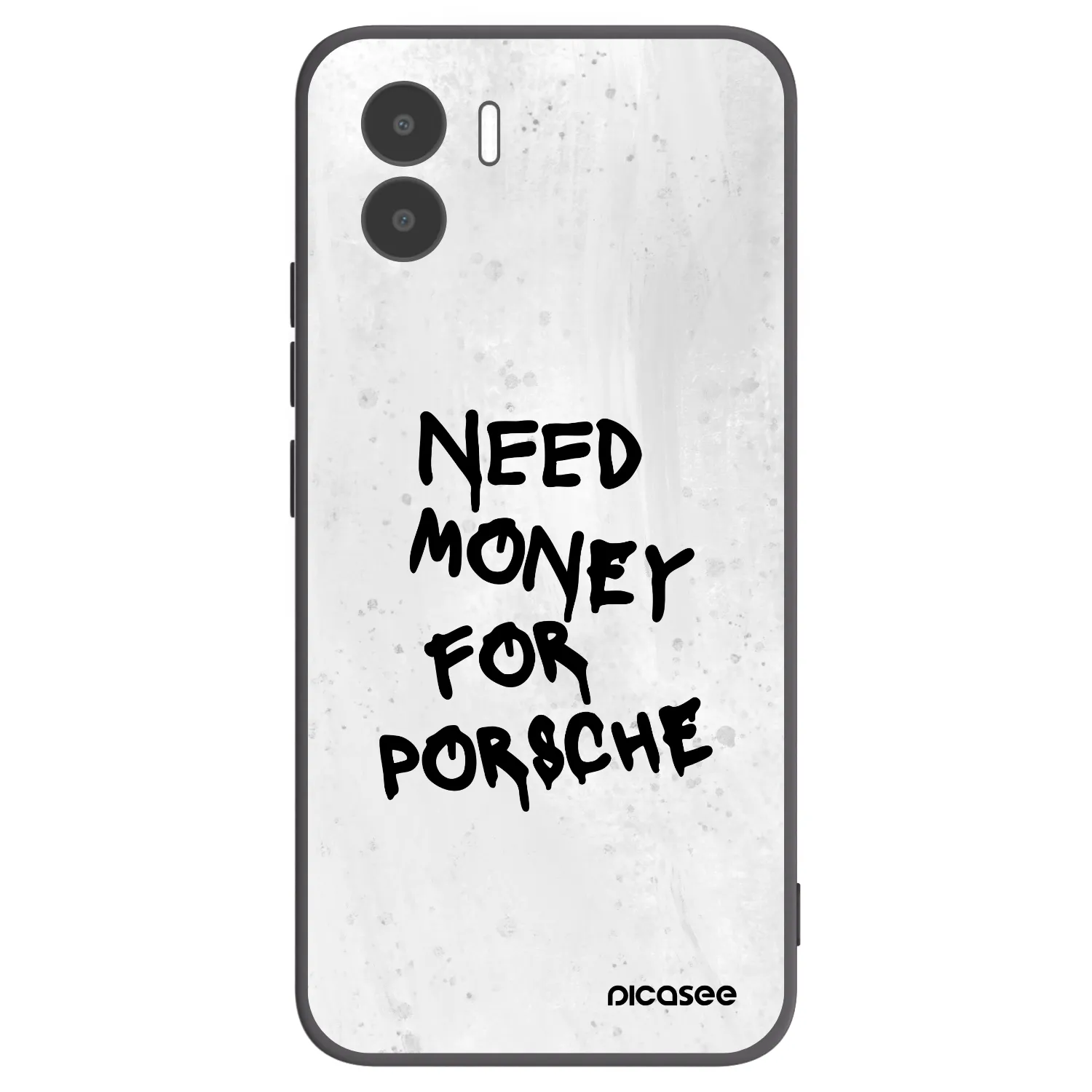 Picasee silikonowe czarne etui na Xiaomi Redmi A1 - White Dollar
