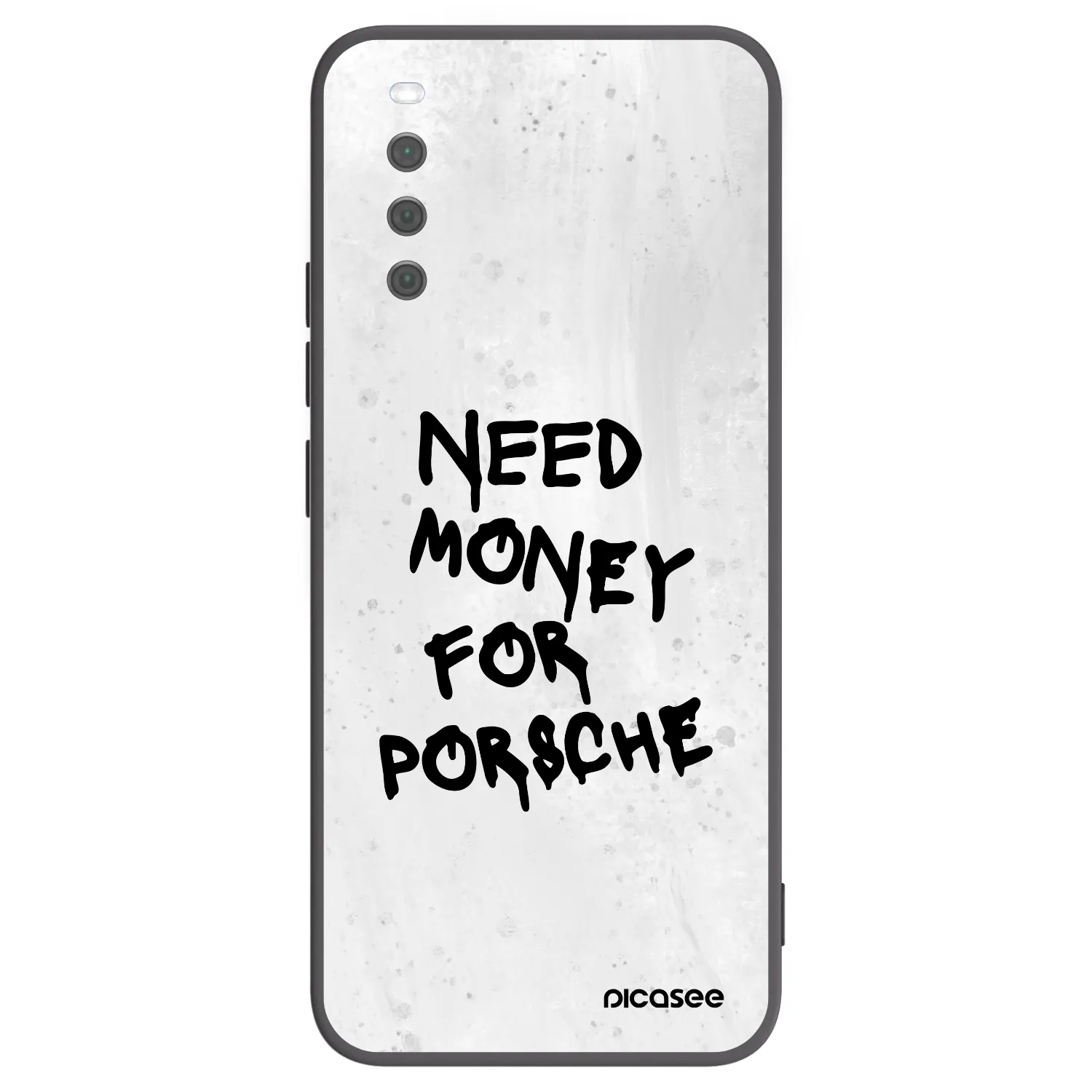 Picasee silikonowe czarne etui na Sony Xperia 10 III - White Dollar