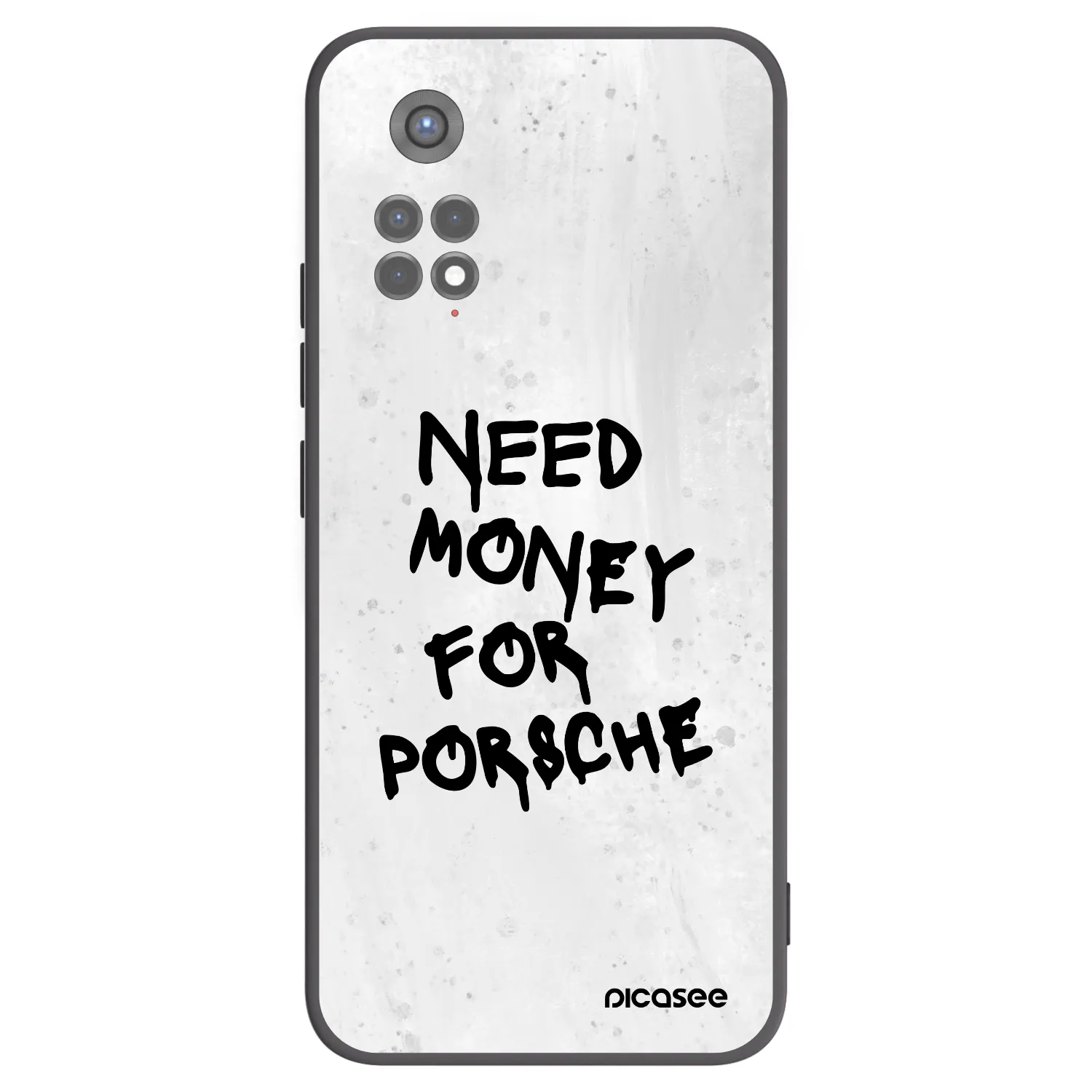Picasee silikonowe czarne etui na Xiaomi Redmi Note 11S 5G - White Dollar