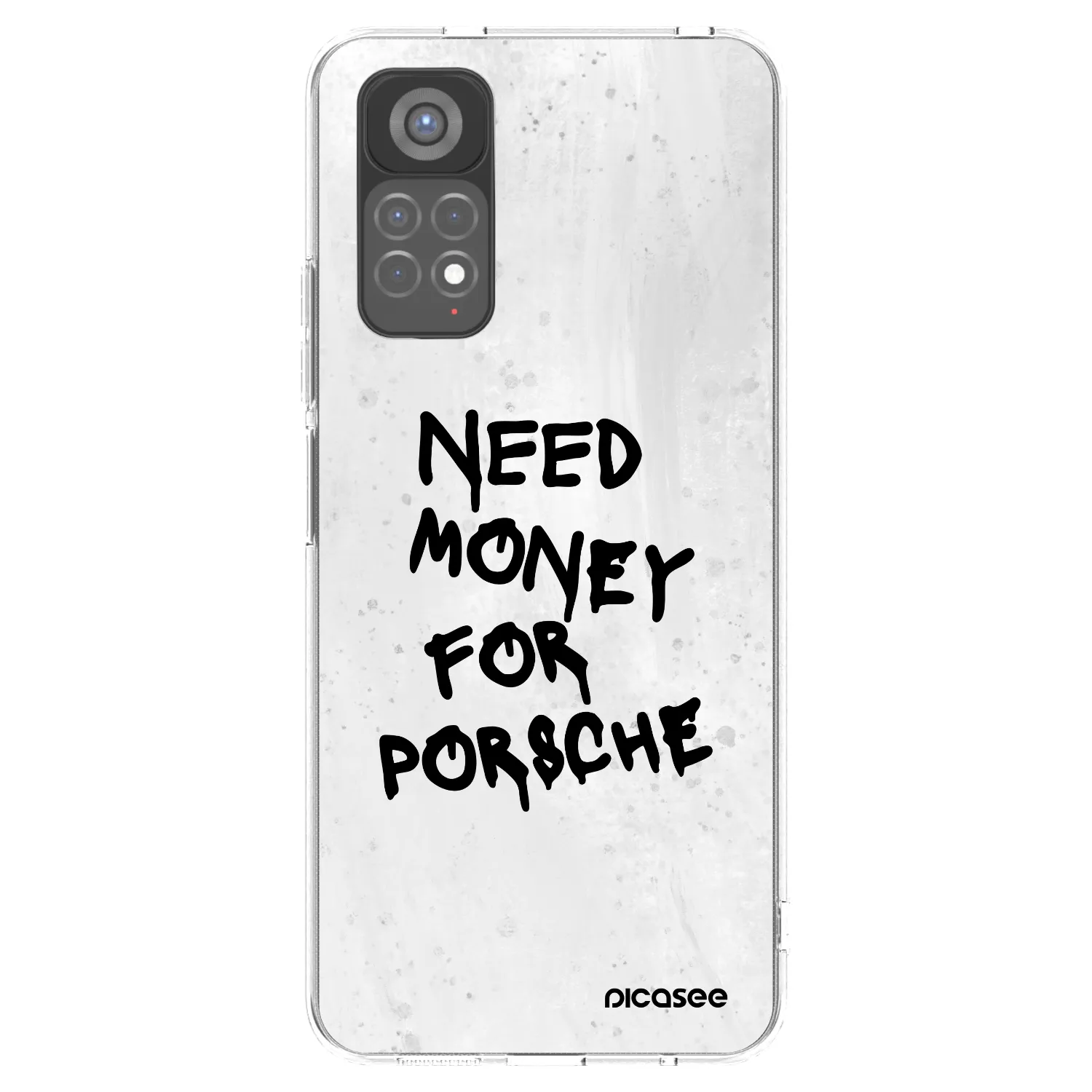 Picasee silikonowe przeźroczyste etui na Xiaomi Redmi Note 11S 5G - White Dollar