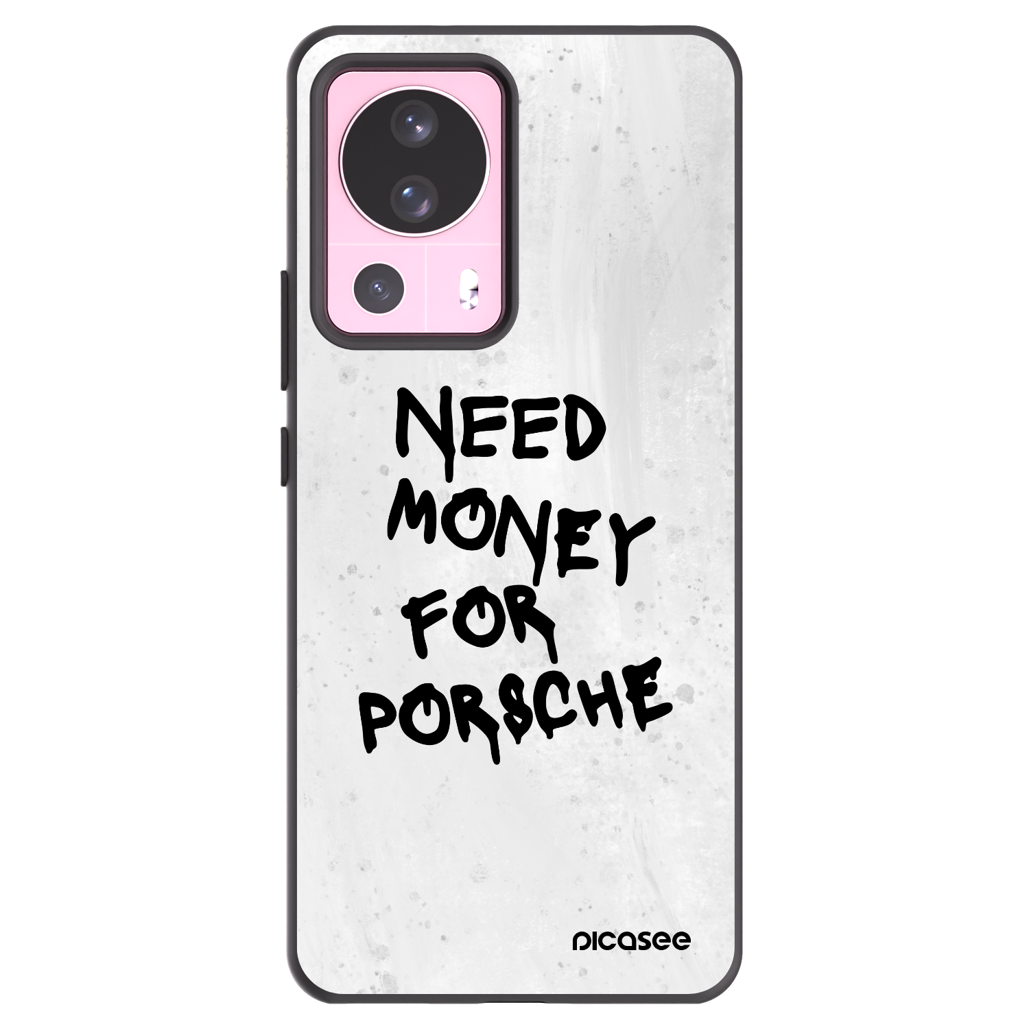 Picasee silikonowe czarne etui na Xiaomi 13 Lite - White Dollar