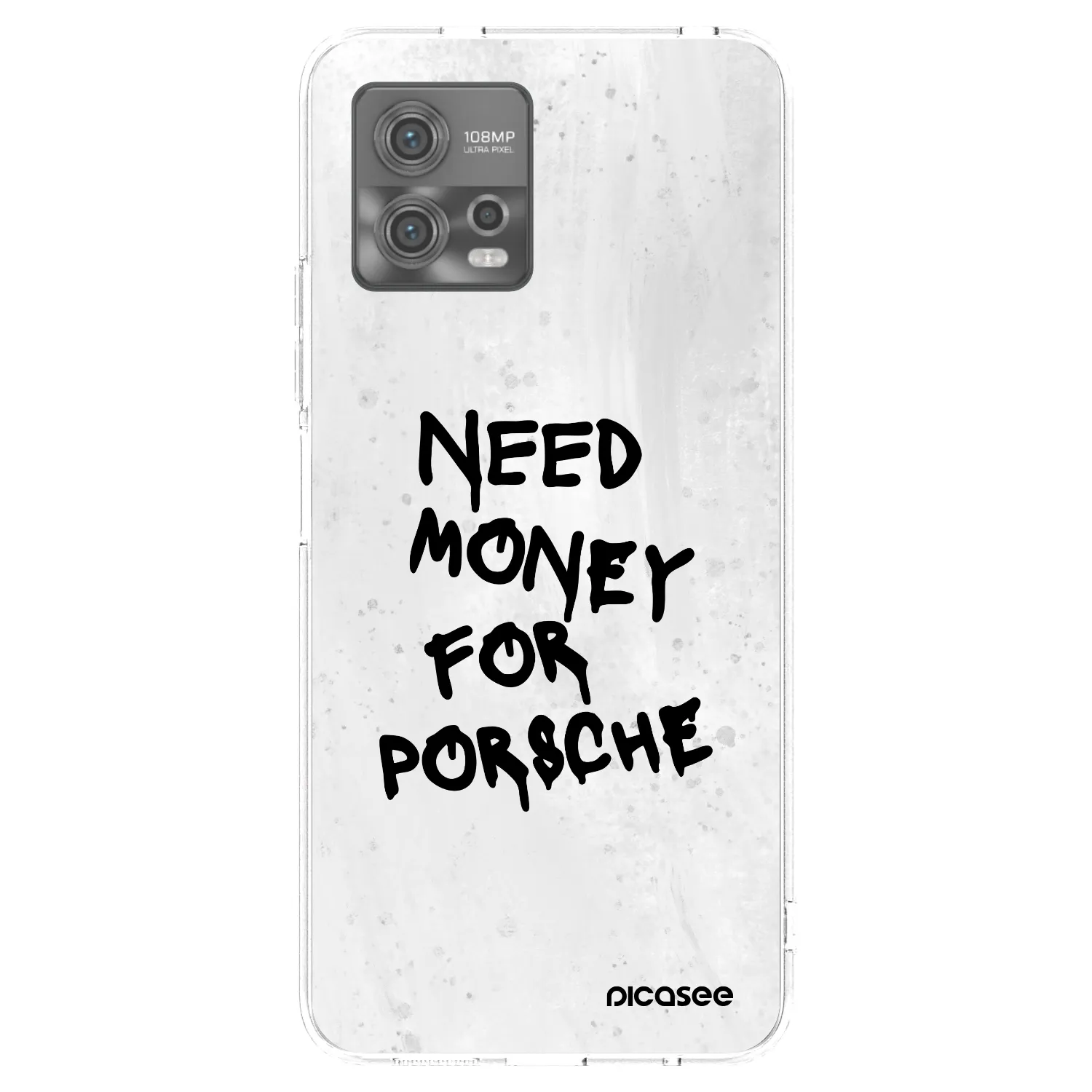 Picasee silikonowe przeźroczyste etui na Motorola Moto G72 - White Dollar