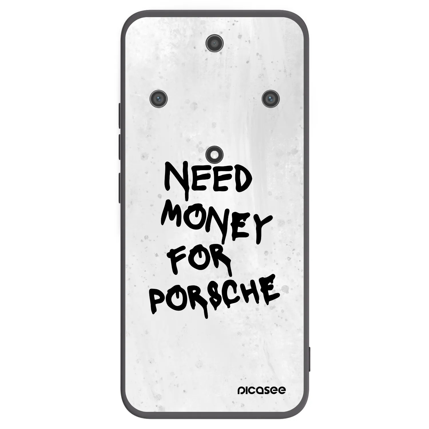 Picasee silikonowe czarne etui na Honor Magic5 Lite 5G - White Dollar