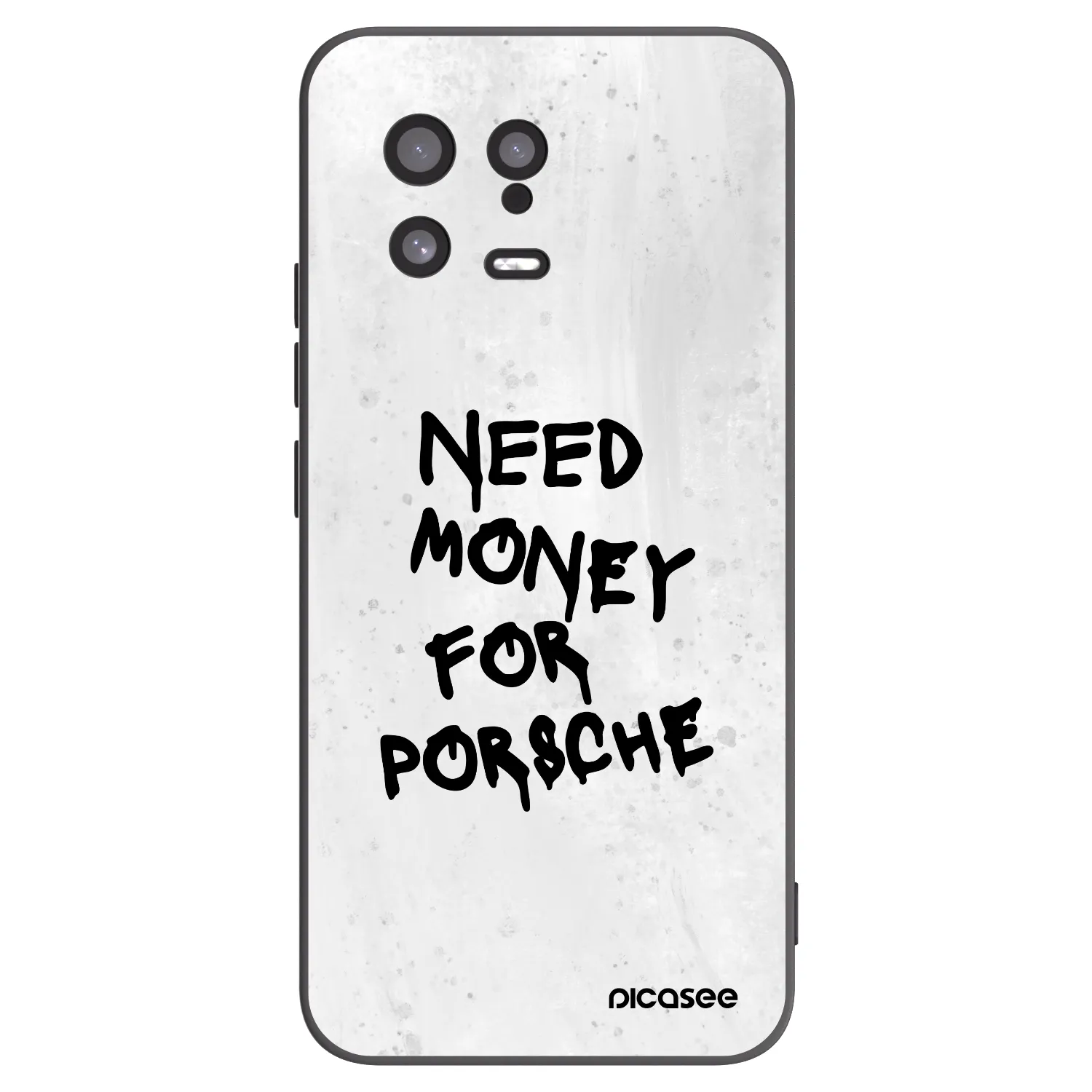 Picasee silikonowe czarne etui na Xiaomi 13 - White Dollar