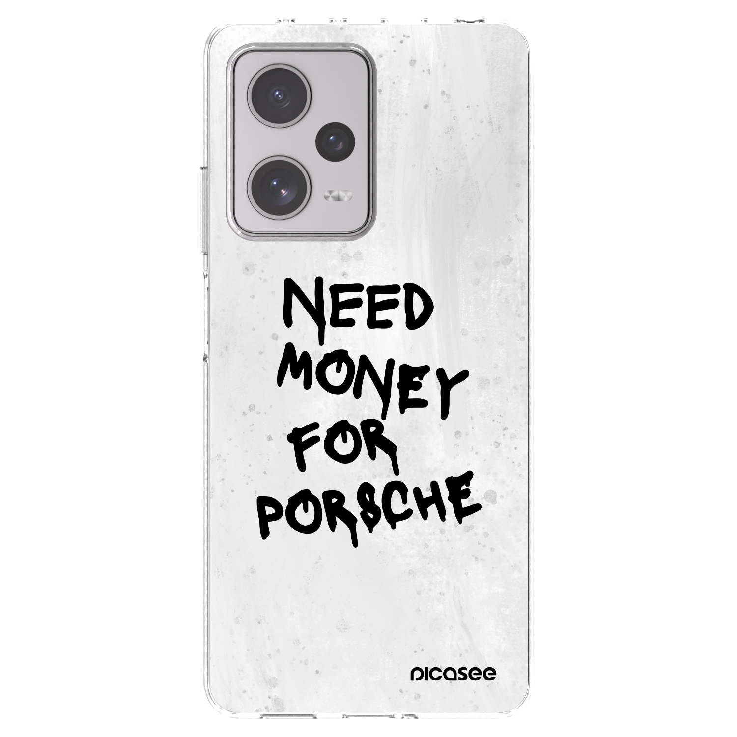 Picasee silikonowe przeźroczyste etui na Xiaomi Redmi Note 12 Pro+ 5G - White Dollar