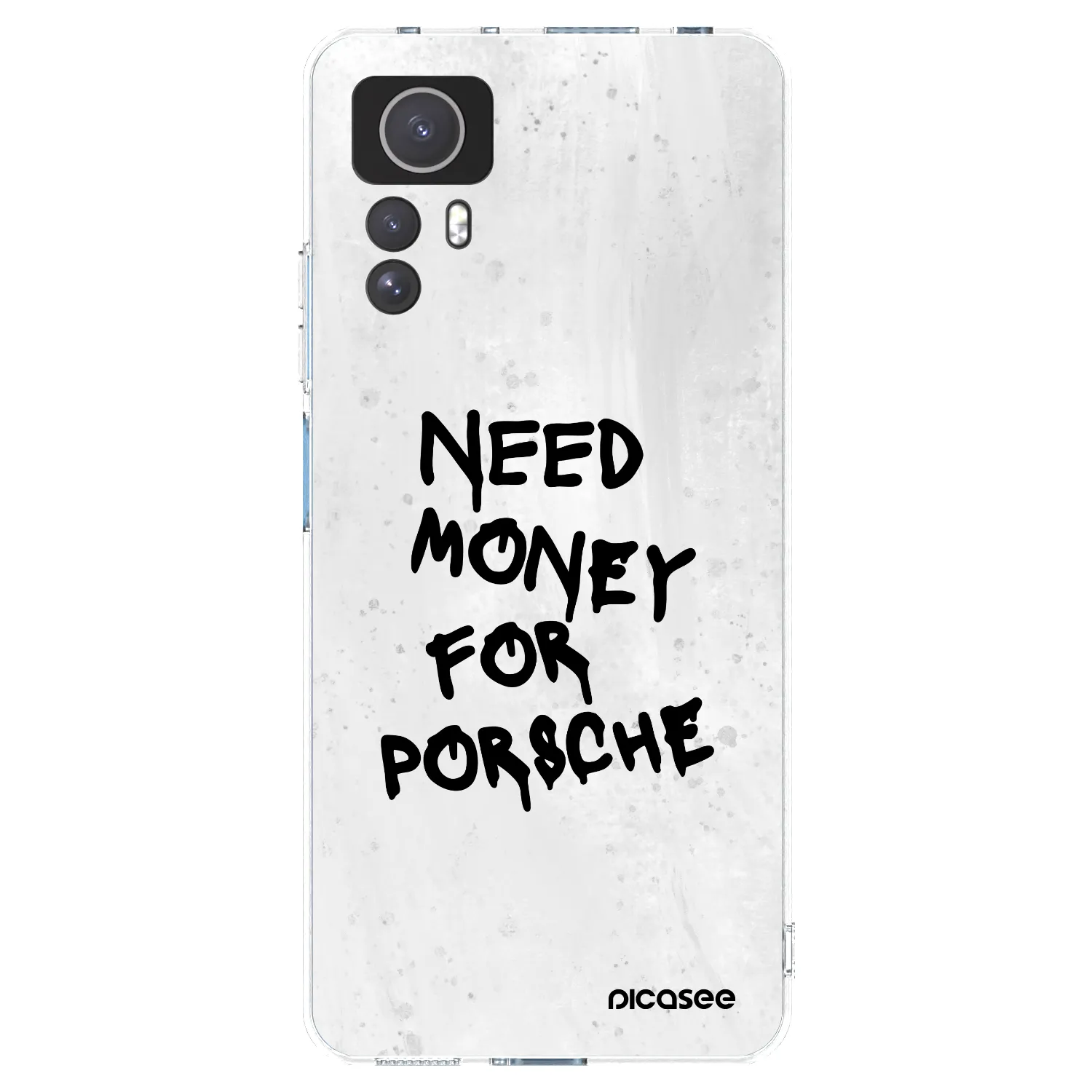 Picasee silikonowe przeźroczyste etui na Xiaomi Redmi Note 12S - White Dollar