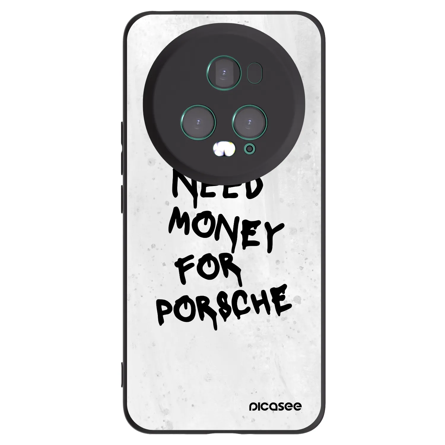 Picasee silikonowe czarne etui na Honor Magic5 Pro - White Dollar