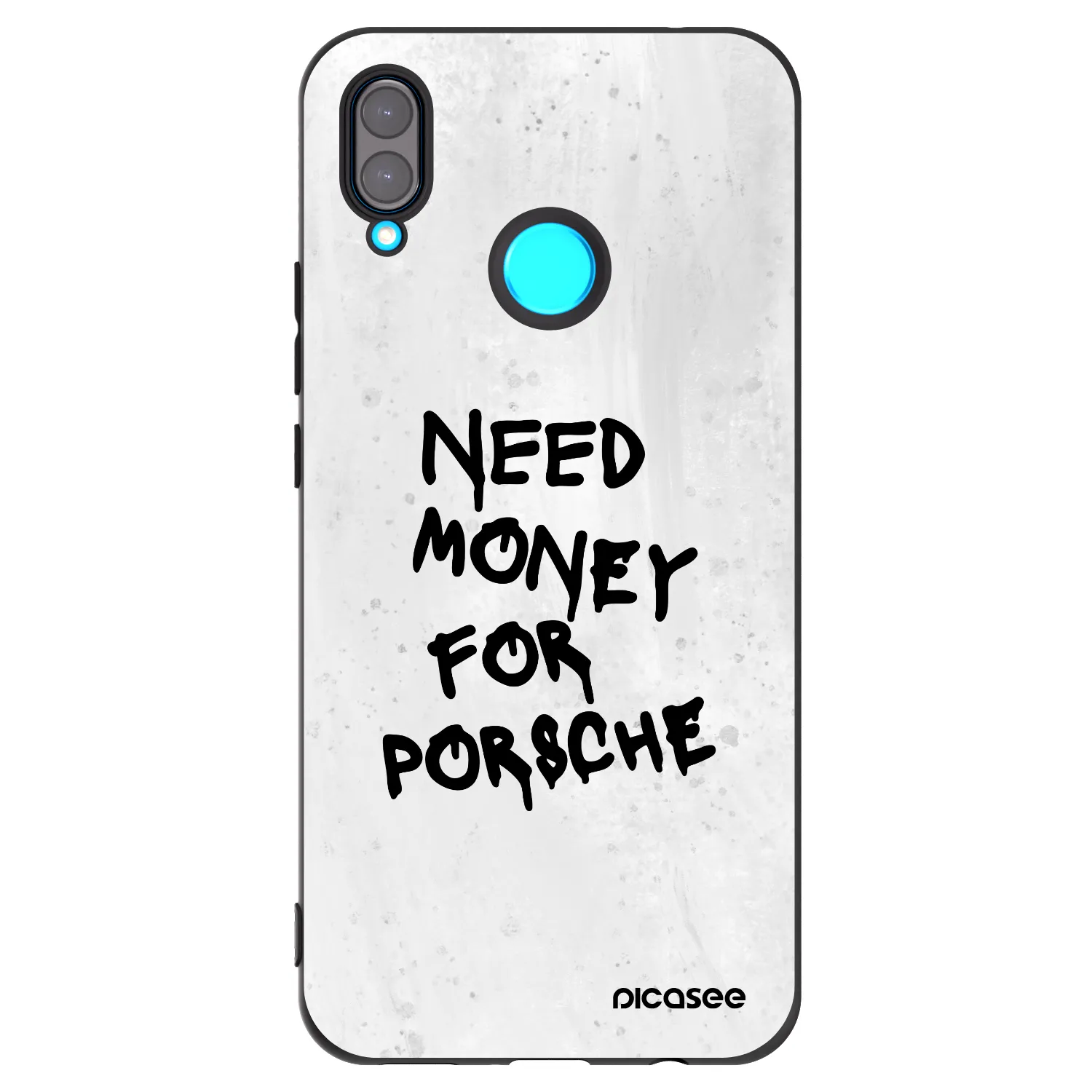 Picasee silikonowe czarne etui na Huawei Nova 3i - White Dollar