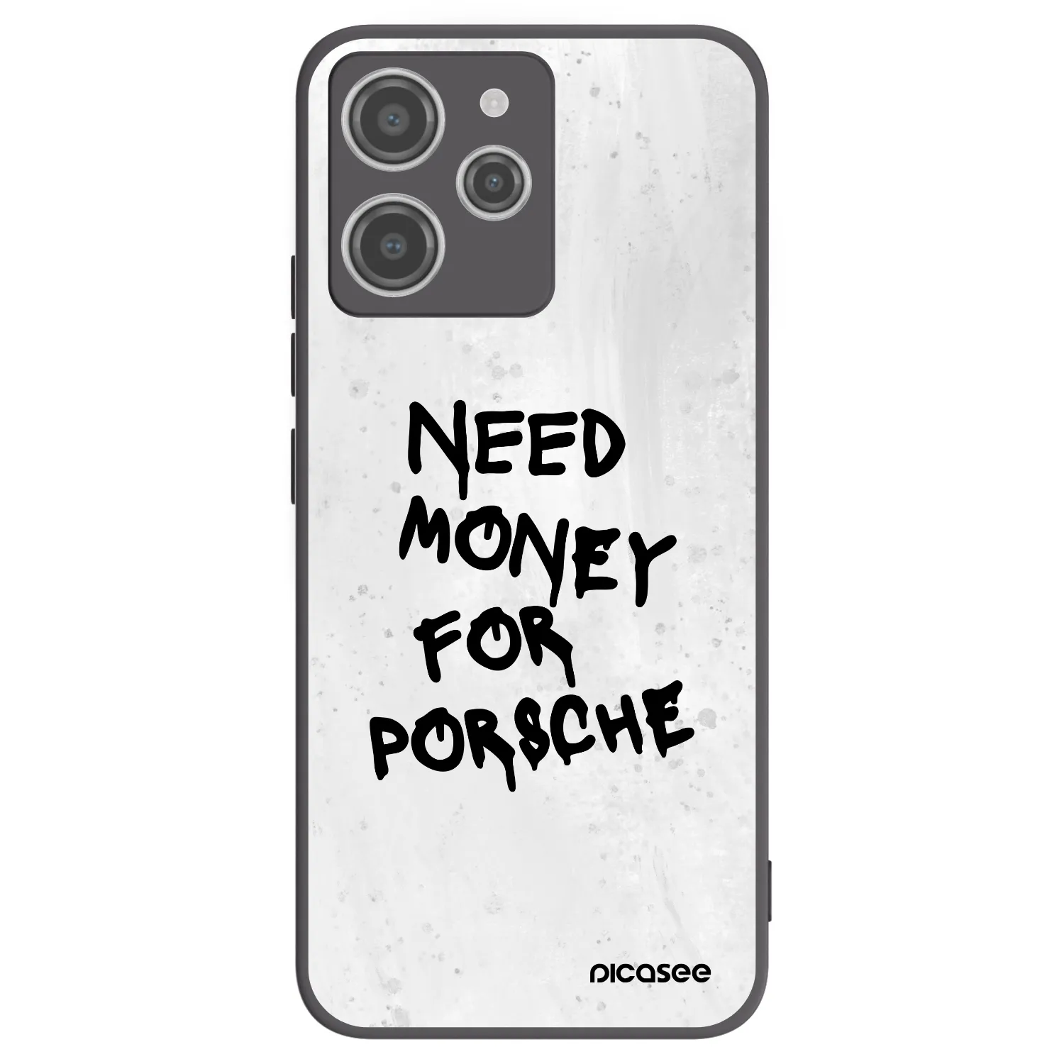 Picasee silikonowe czarne etui na Xiaomi Redmi 12 4G - White Dollar
