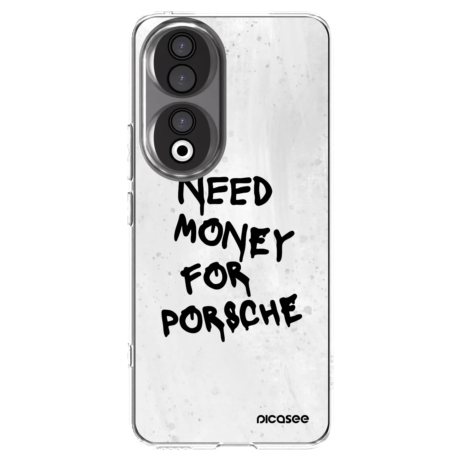 Picasee silikonowe przeźroczyste etui na Honor 90 5G - White Dollar