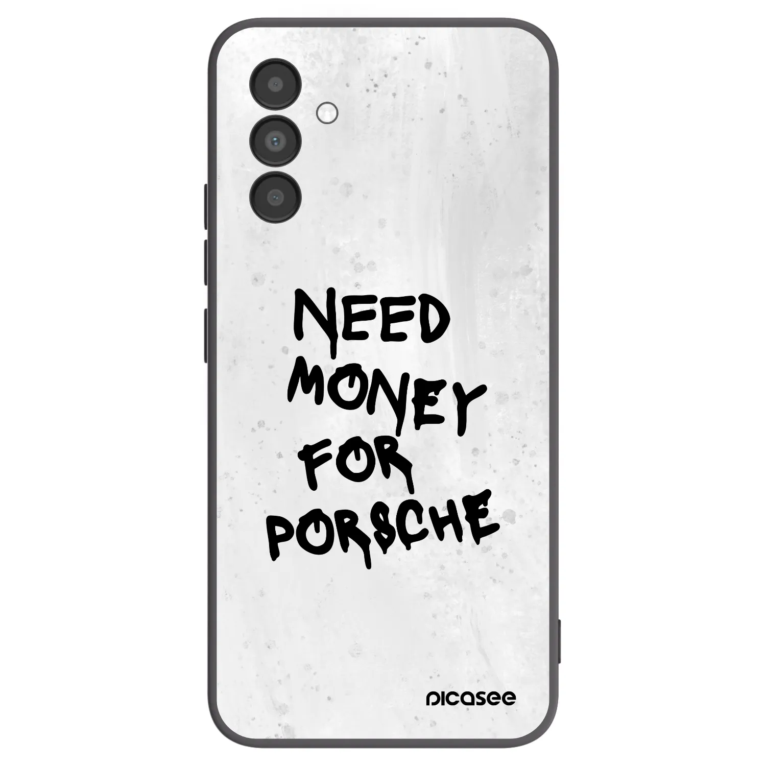 Picasee silikonowe czarne etui na Samsung Galaxy A04s A047F - White Dollar