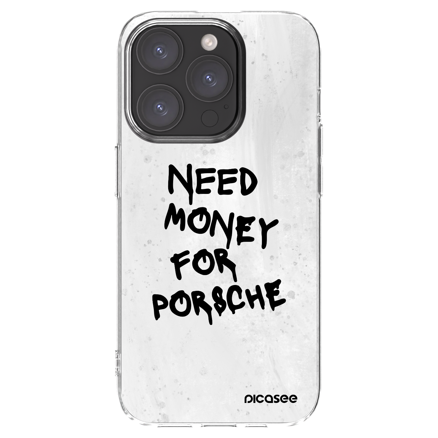 Picasee silikonowe przeźroczyste etui na Apple iPhone 15 Pro - White Dollar
