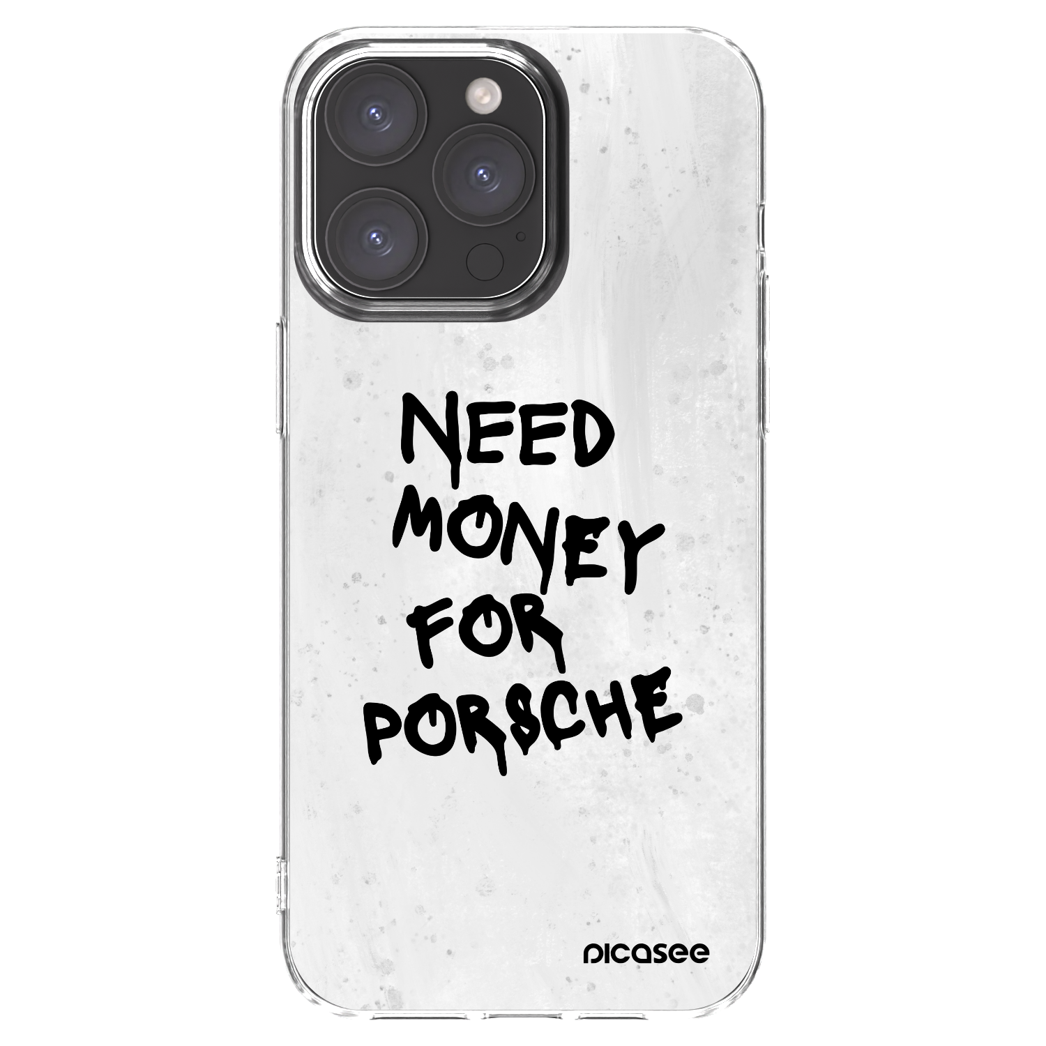 Picasee silikonowe przeźroczyste etui na Apple iPhone 15 Pro Max - White Dollar