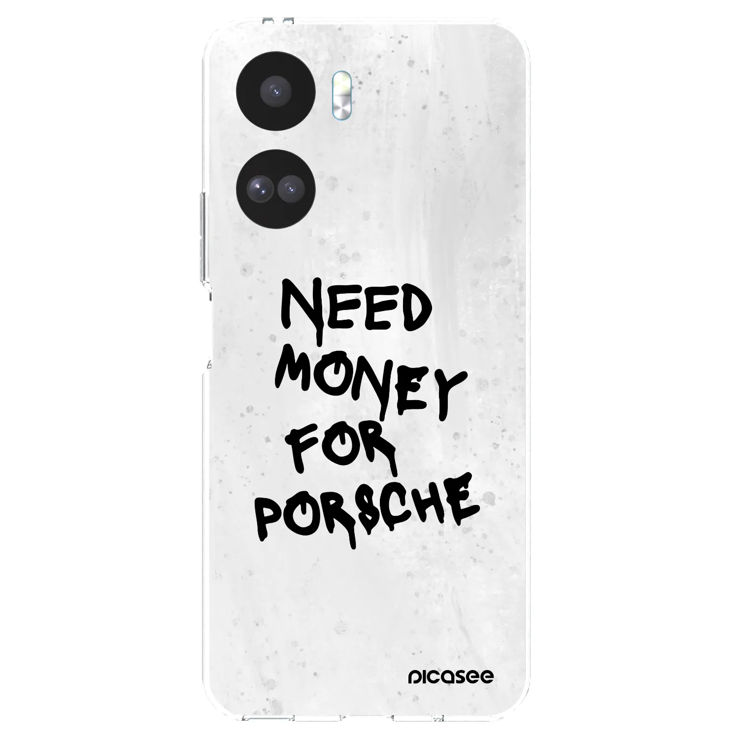Picasee silikonowe przeźroczyste etui na Honor 90 Lite 5G - White Dollar