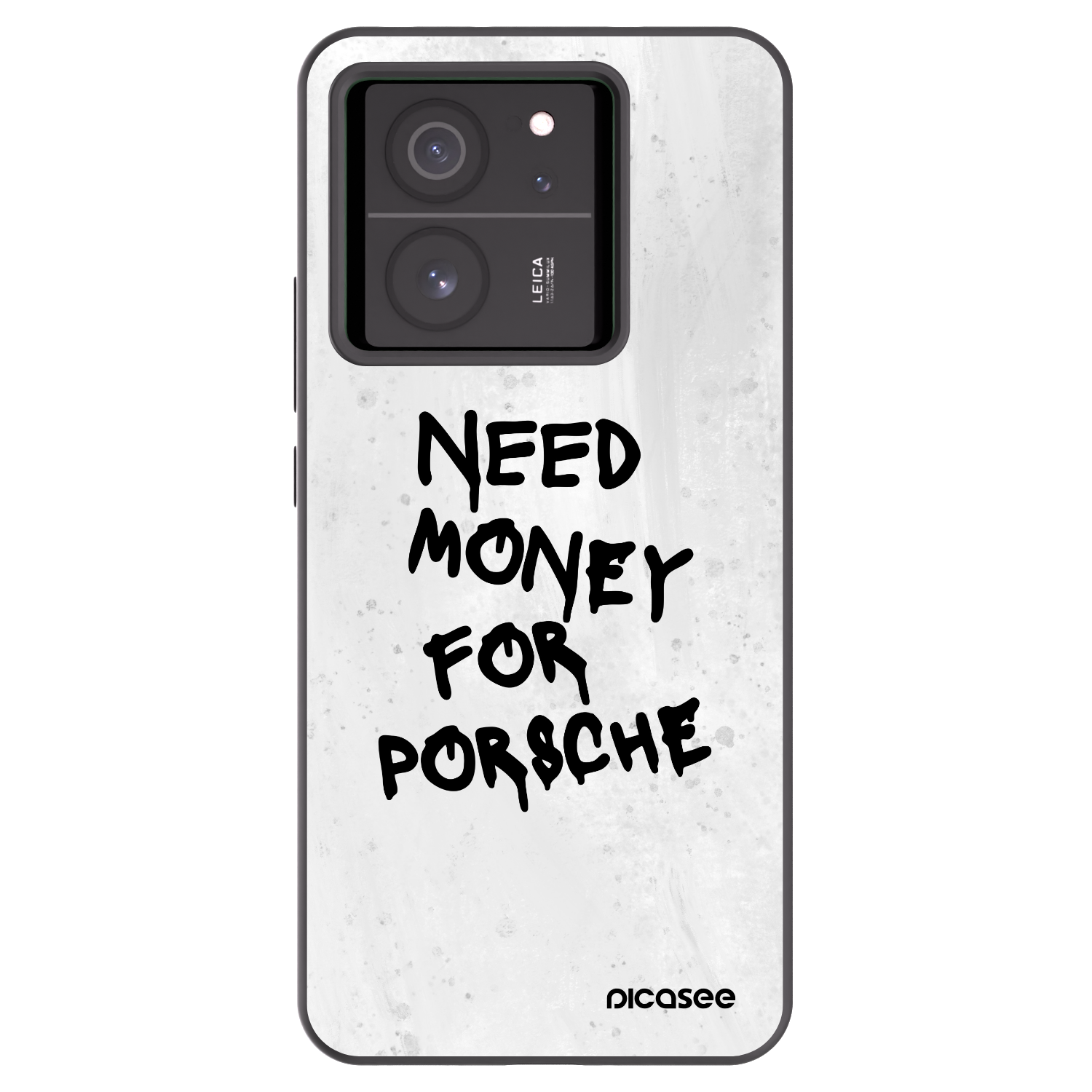 Picasee silikonowe czarne etui na Xiaomi 13T - White Dollar