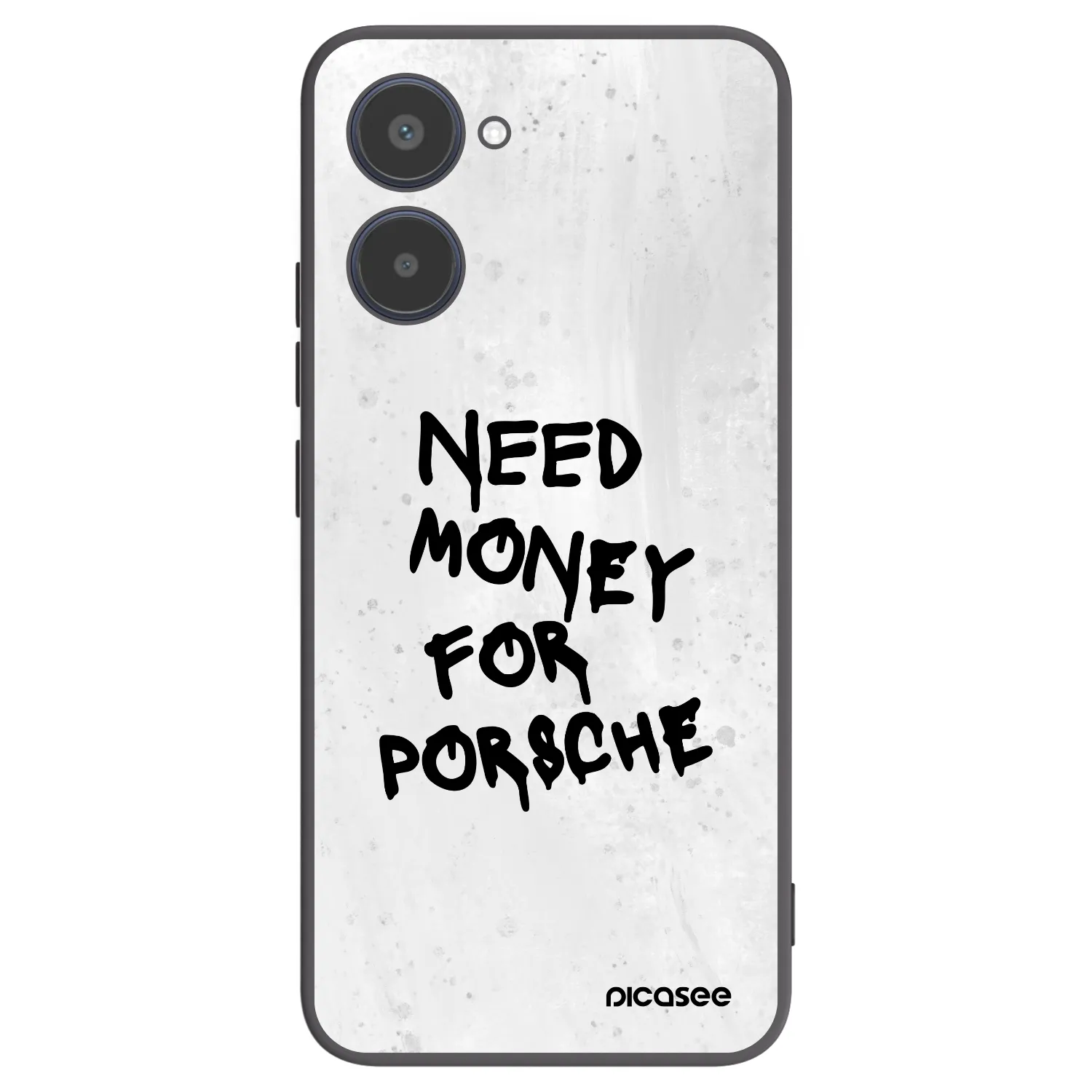 Picasee silikonowe czarne etui na Realme 10 4G - White Dollar