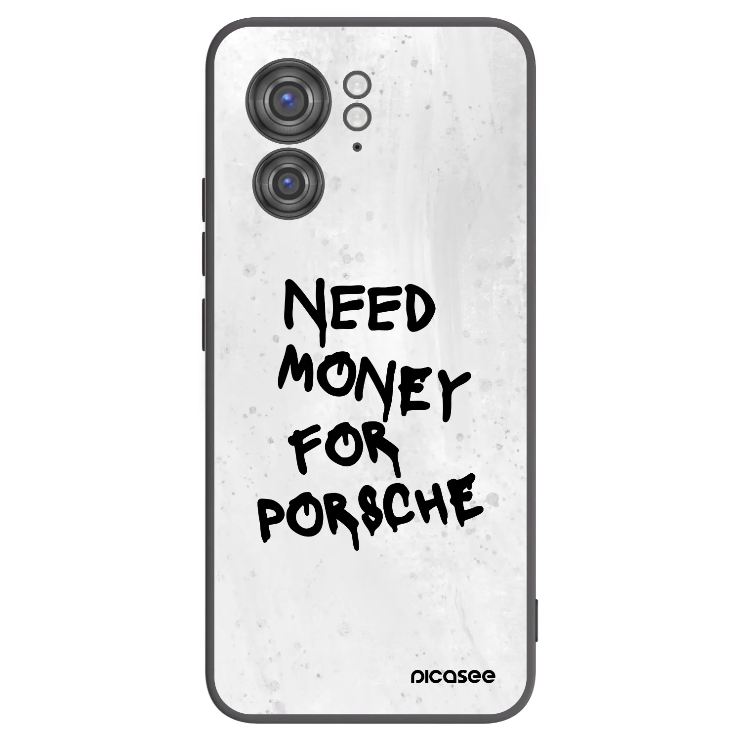Picasee silikonowe czarne etui na Motorola Edge 40 - White Dollar