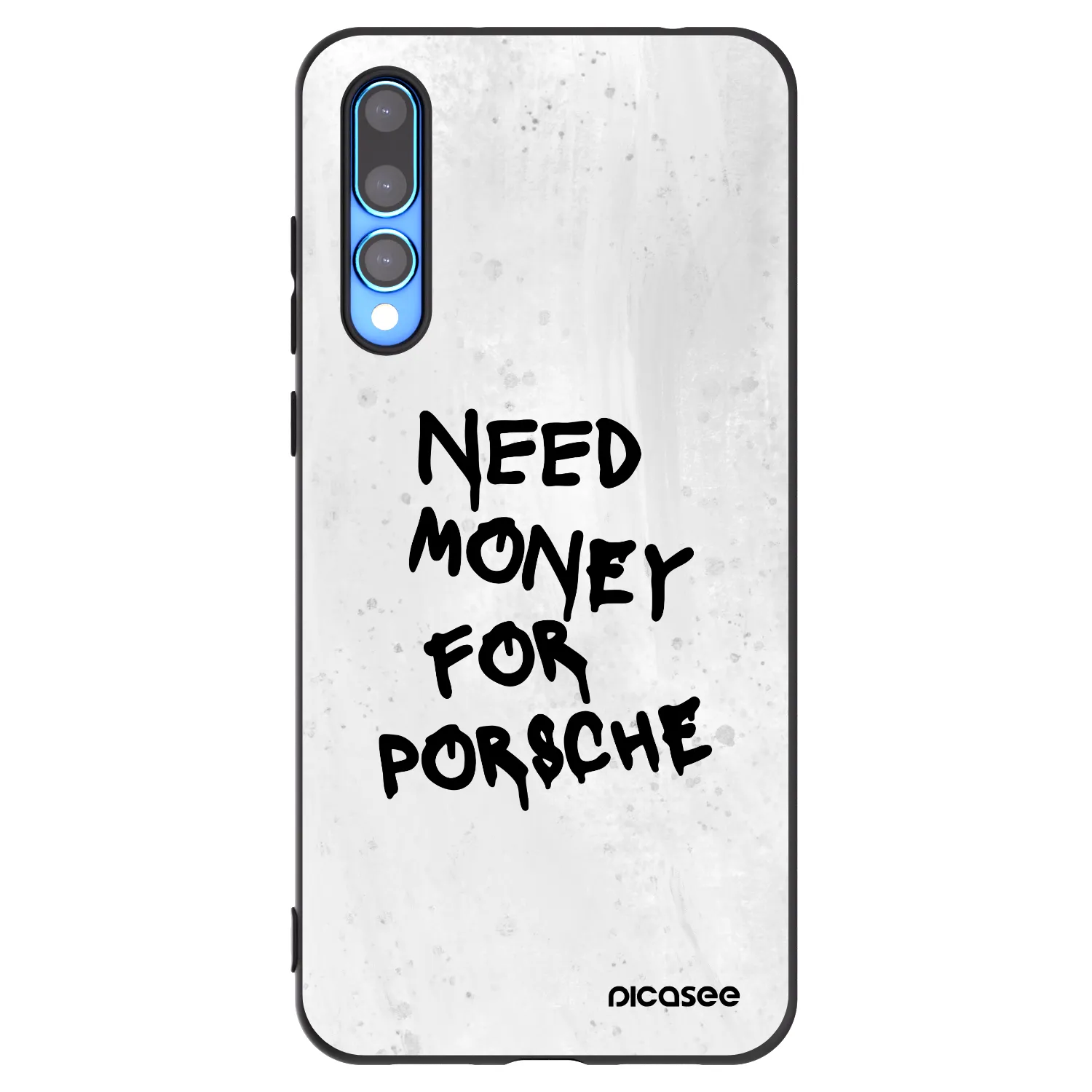 Picasee silikonowe czarne etui na Huawei P20 Pro - White Dollar