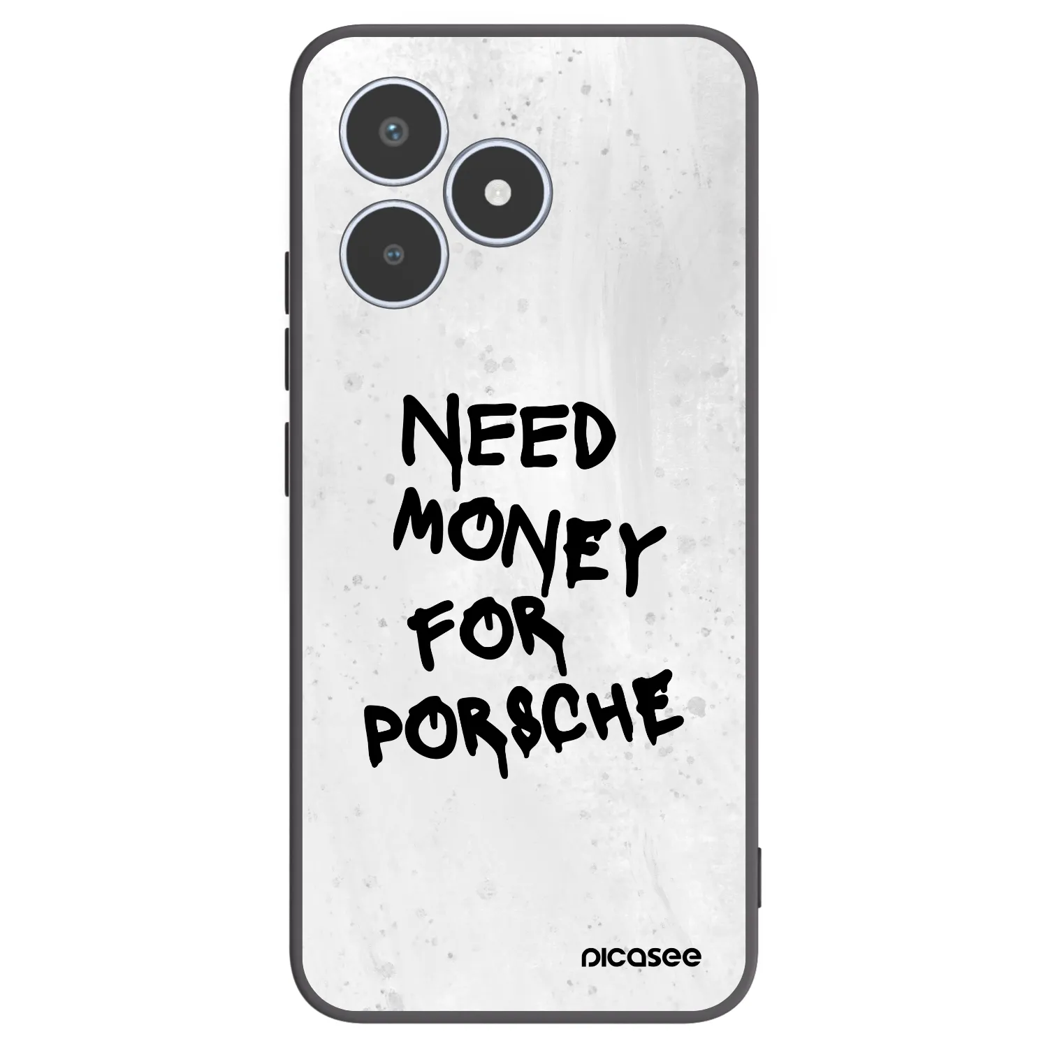 Picasee silikonowe czarne etui na Realme C53 - White Dollar