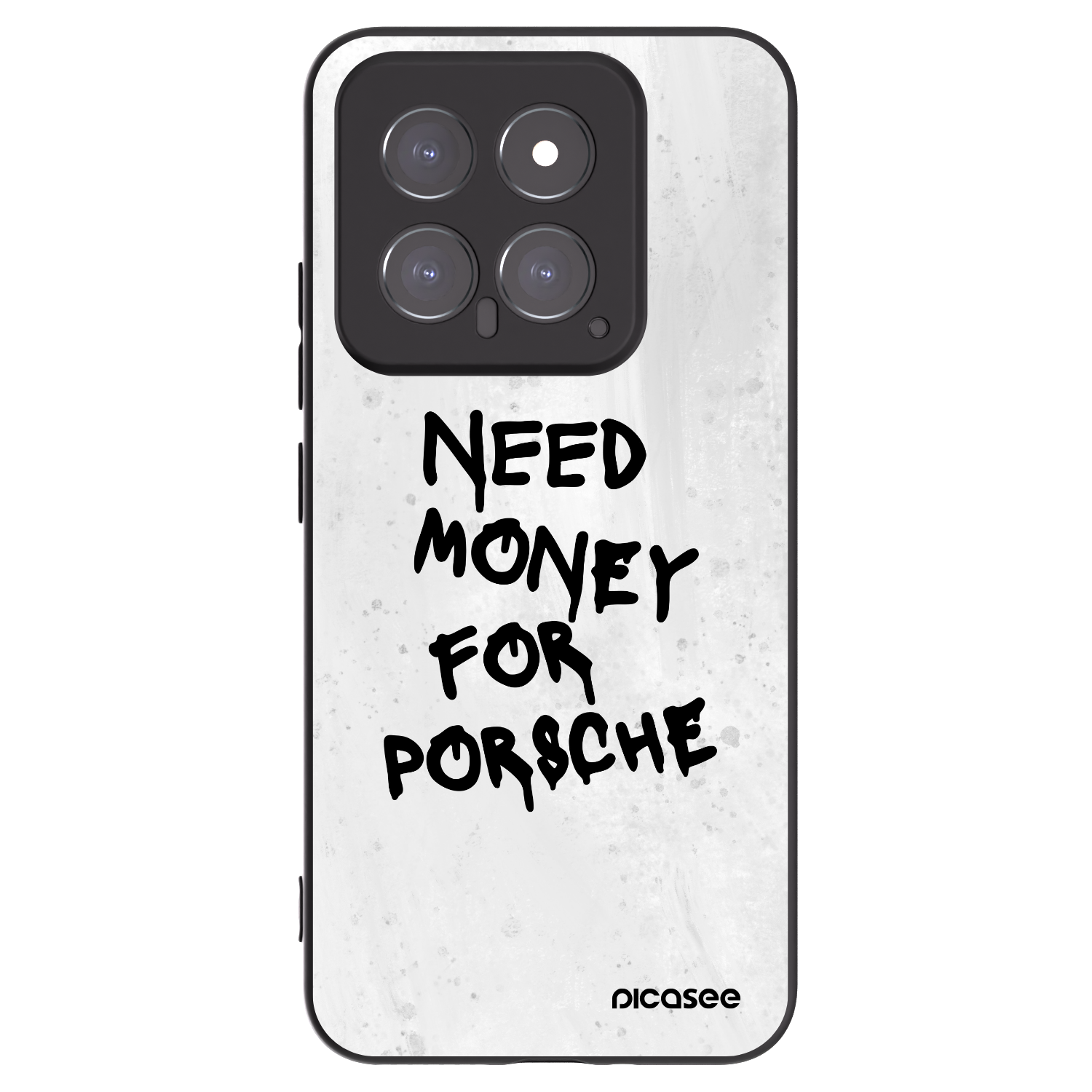 Picasee silikonowe czarne etui na Xiaomi 14 - White Dollar
