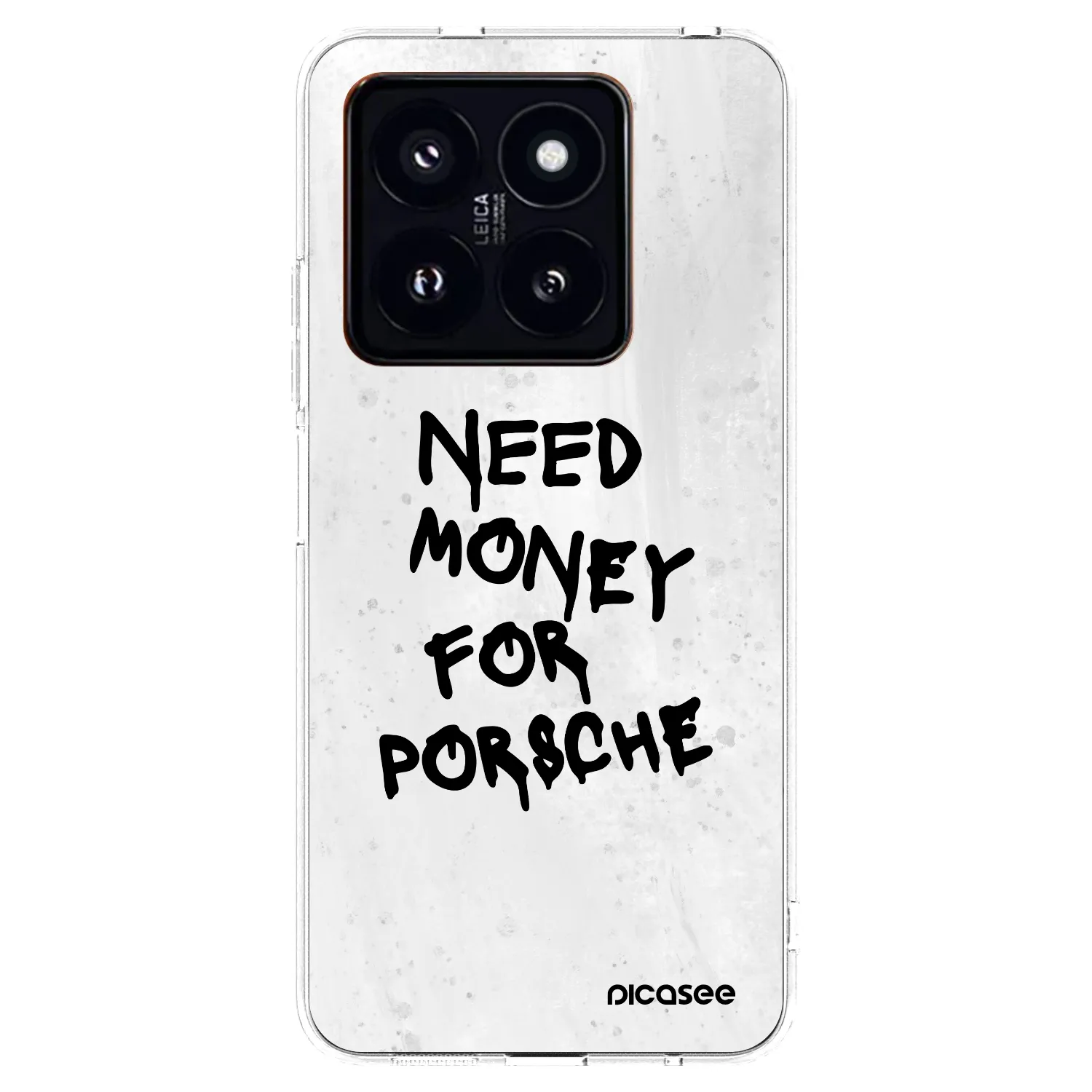 Picasee silikonowe przeźroczyste etui na Xiaomi 14 Pro - White Dollar