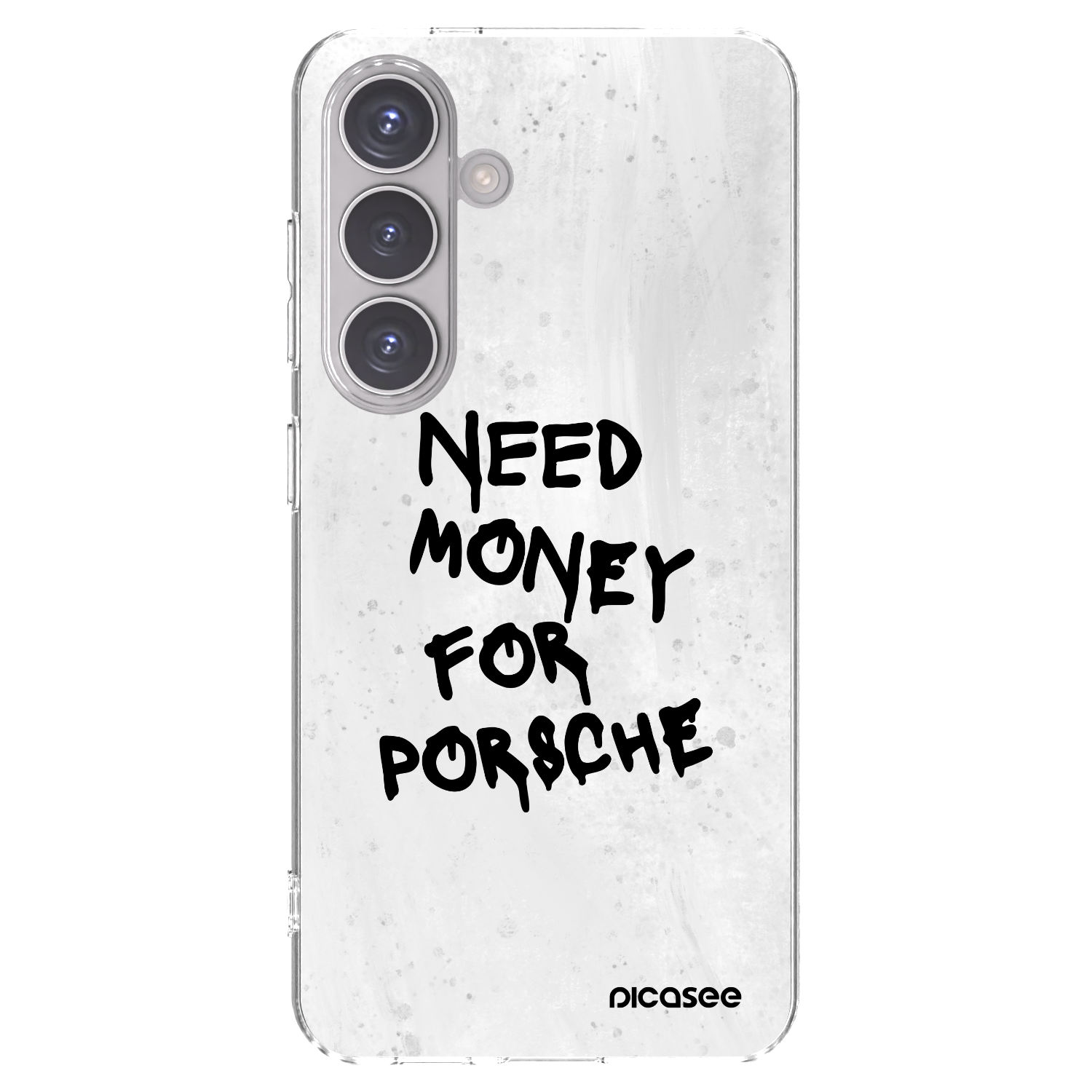Picasee silikonowe przeźroczyste etui na Samsung Galaxy S24 S921B 5G - White Dollar