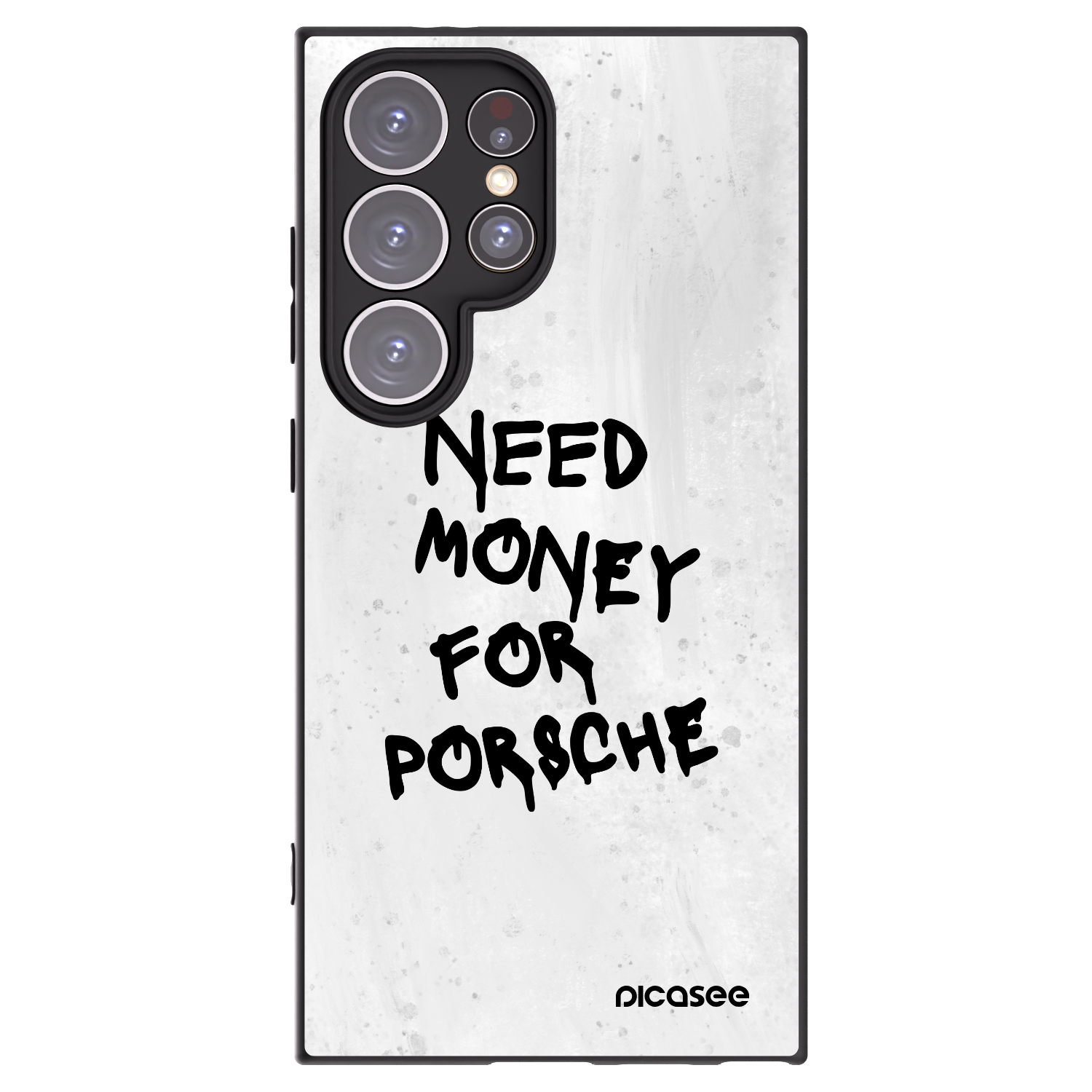 Picasee silikonowe czarne etui na Samsung Galaxy S24 Ultra S928B 5G - White Dollar