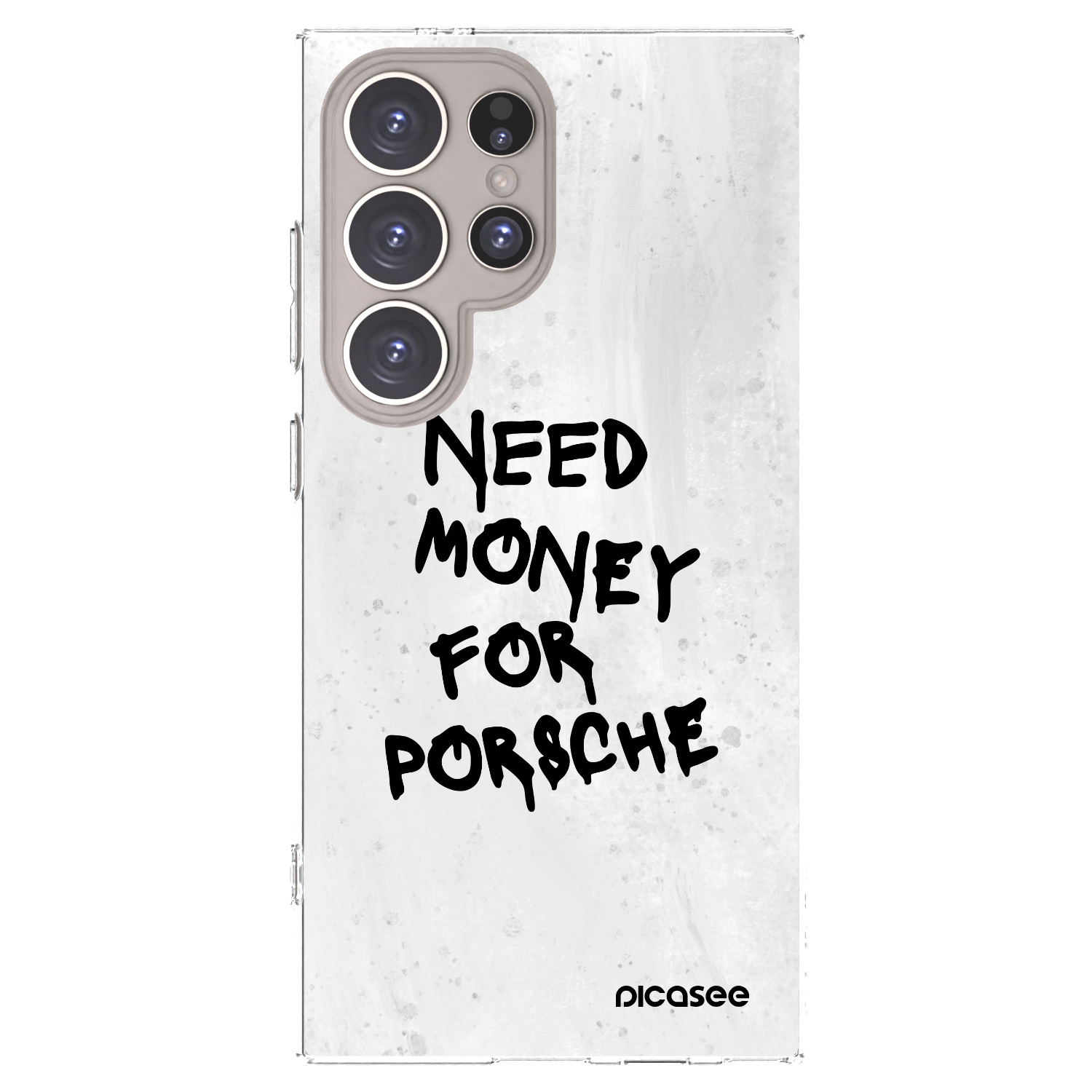 Picasee silikonowe przeźroczyste etui na Samsung Galaxy S24 Ultra S928B 5G - White Dollar