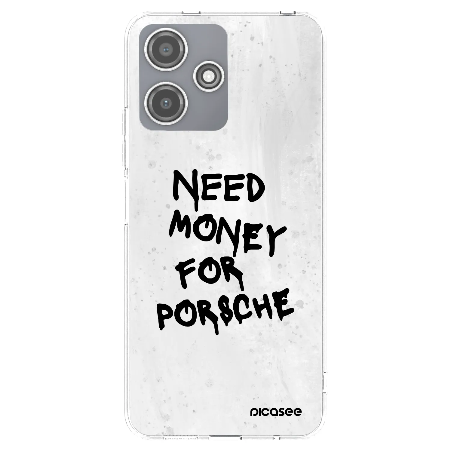 Picasee silikonowe przeźroczyste etui na Xiaomi Redmi 12 5G - White Dollar