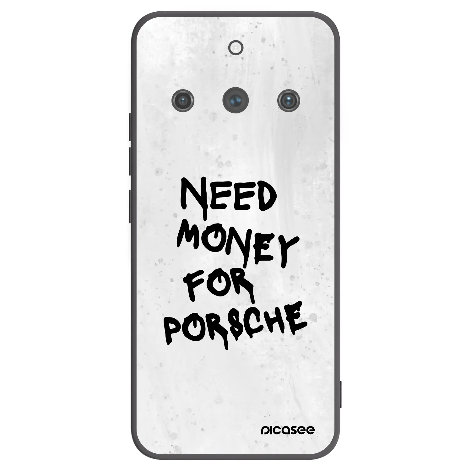 Picasee silikonowe czarne etui na Realme 11 Pro+ - White Dollar