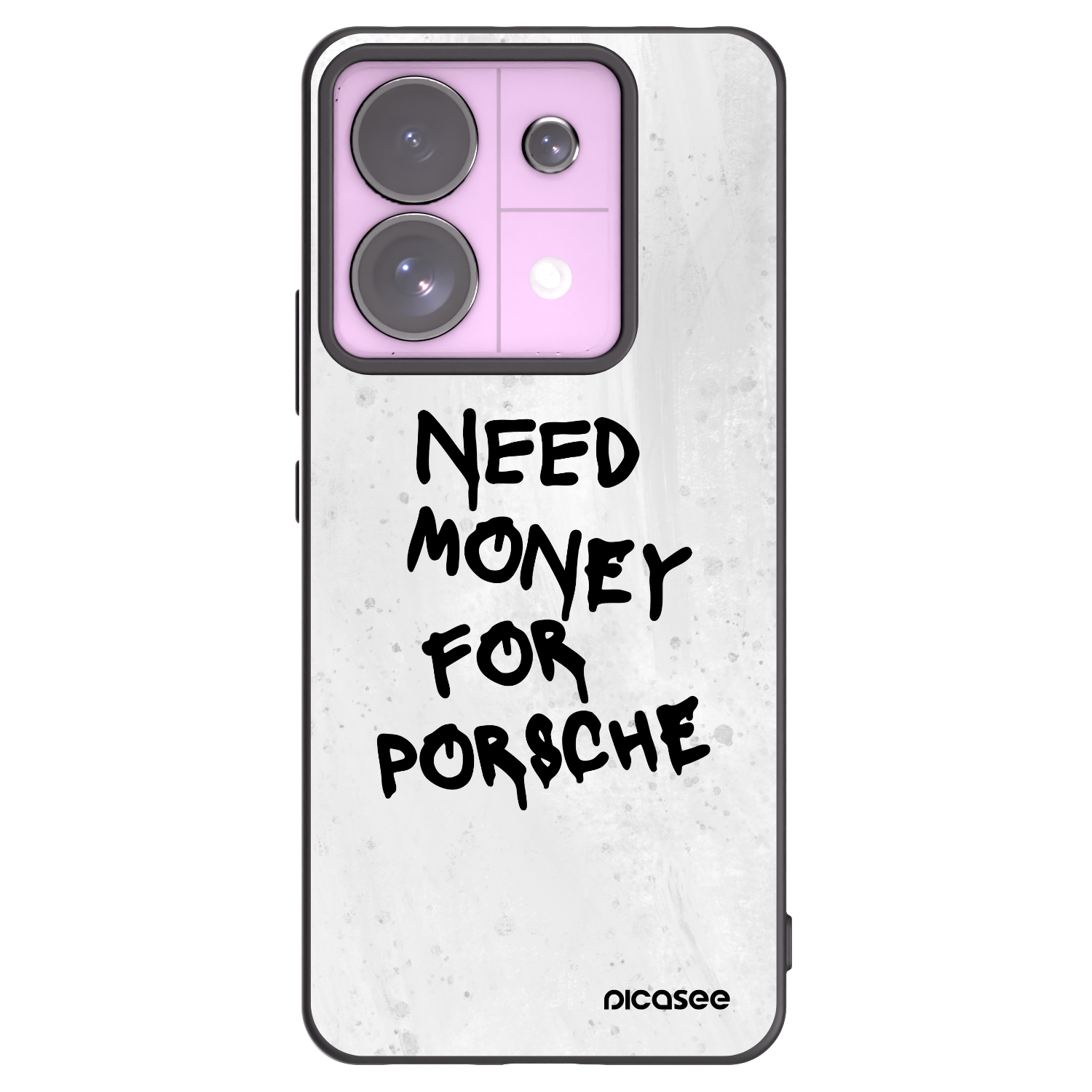 Picasee silikonowe czarne etui na Xiaomi Redmi Note 13 Pro 5G - White Dollar