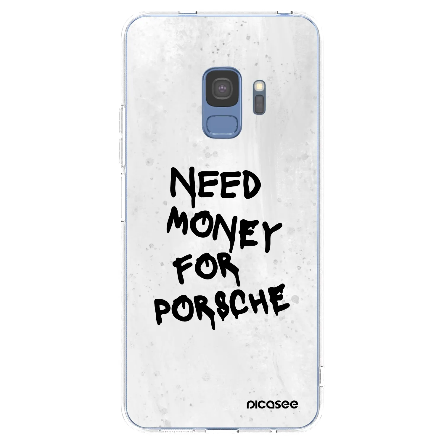 Picasee silikonowe przeźroczyste etui na Samsung Galaxy S9 G960F - White Dollar