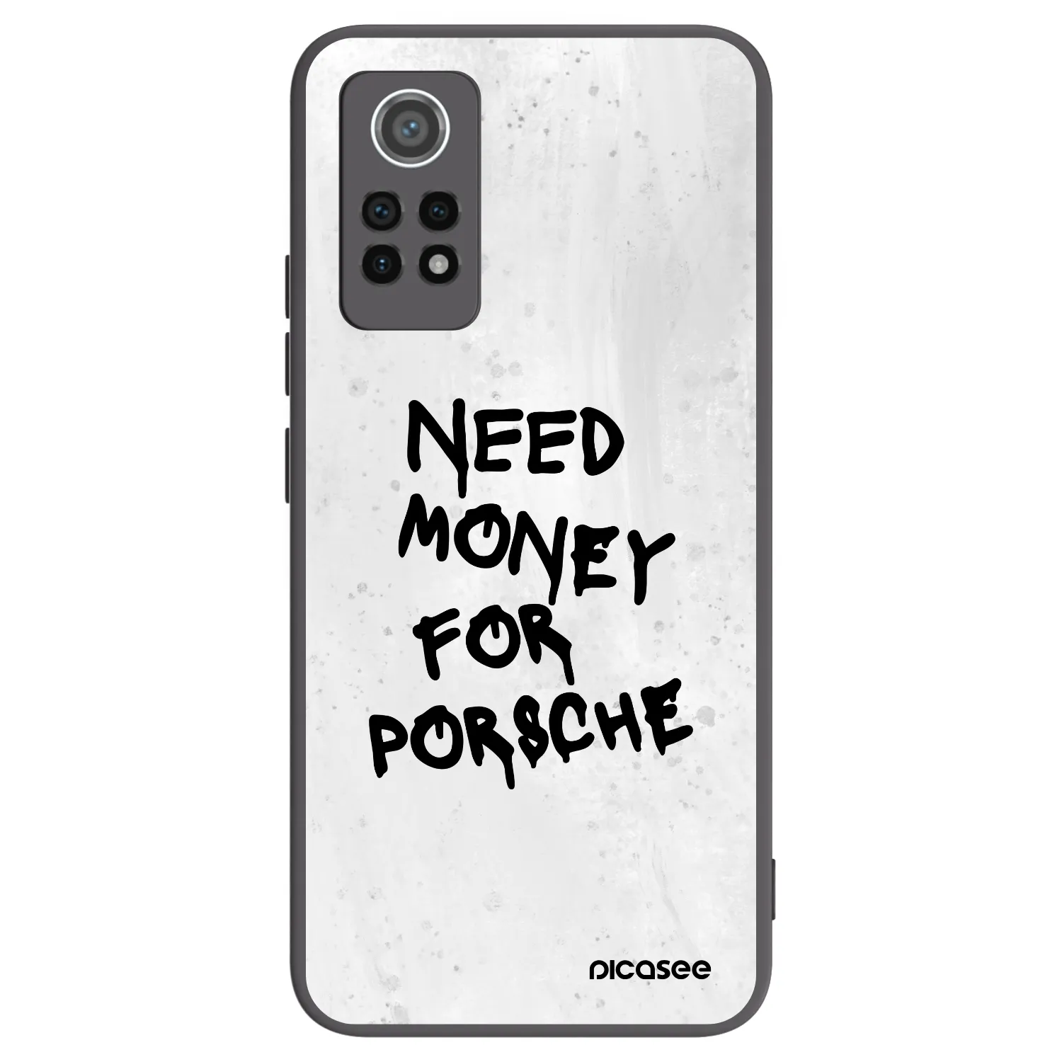 Picasee silikonowe czarne etui na Xiaomi Redmi Note 12 Pro 4G - White Dollar
