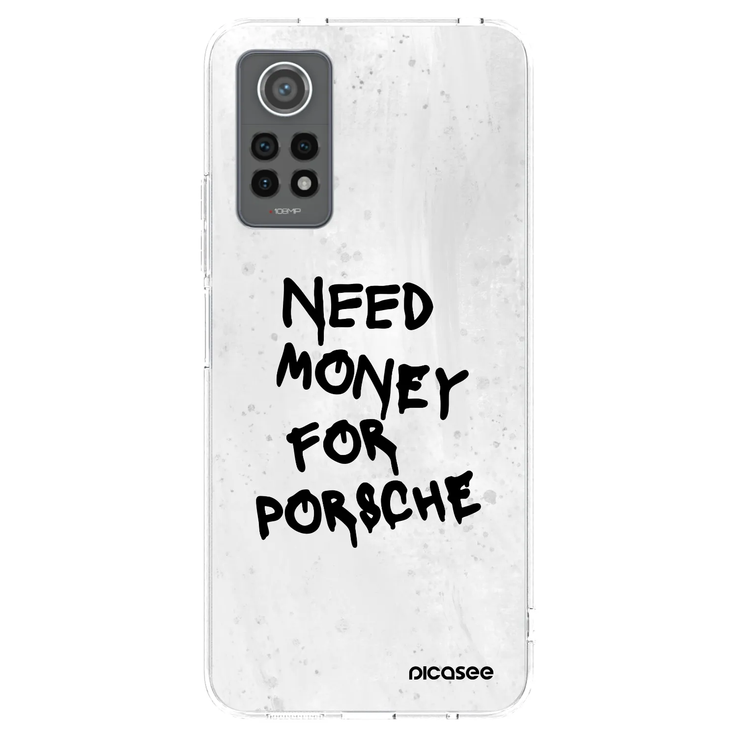 Picasee silikonowe przeźroczyste etui na Xiaomi Redmi Note 12 Pro 4G - White Dollar