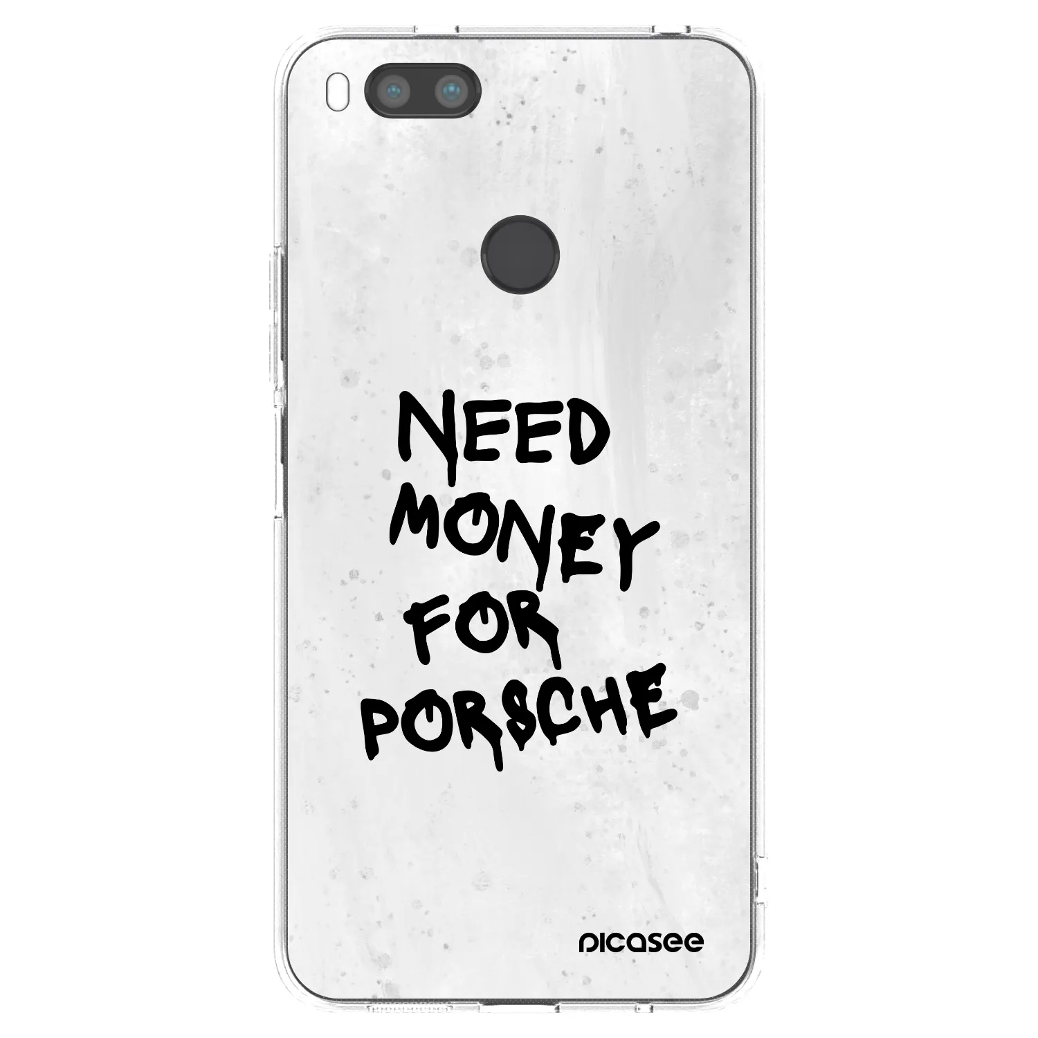 Picasee silikonowe przeźroczyste etui na Xiaomi Mi A1 Global - White Dollar