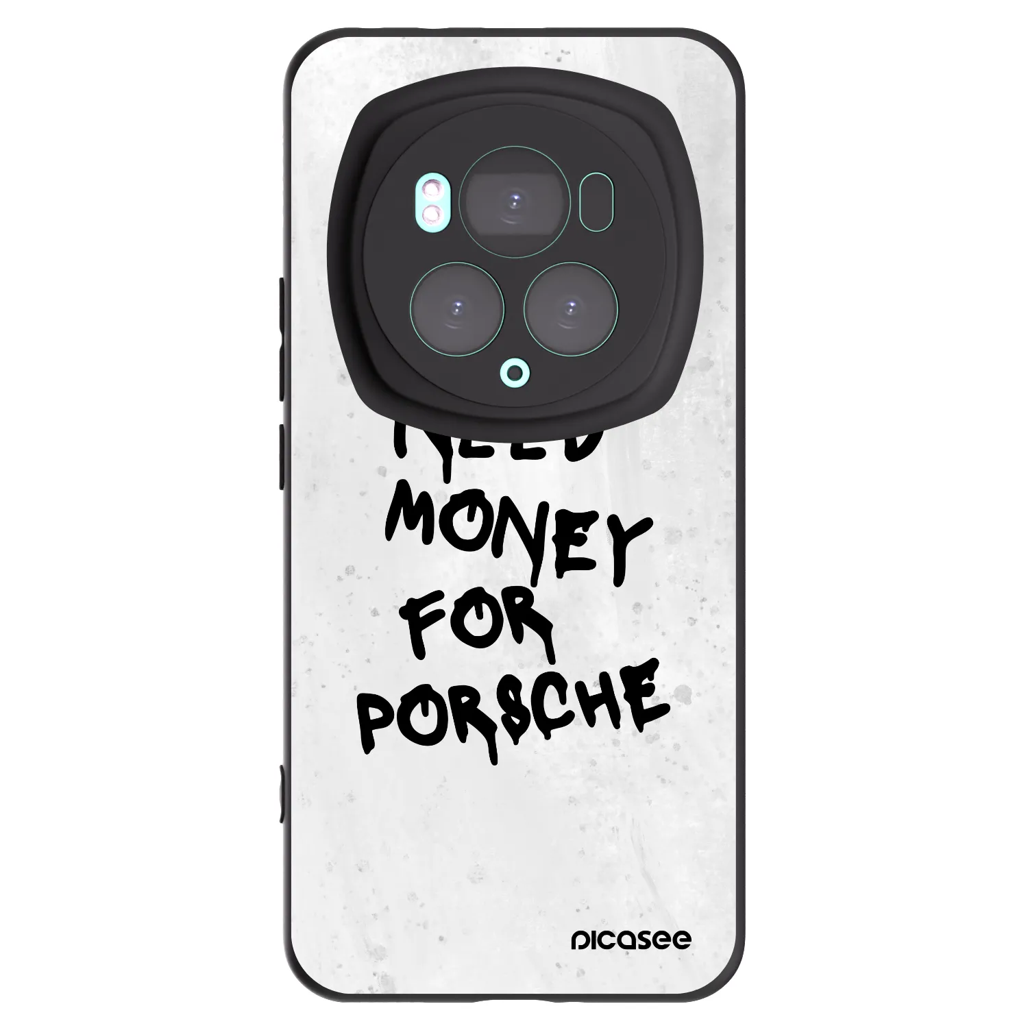 Picasee silikonowe czarne etui na Honor Magic6 Pro - White Dollar