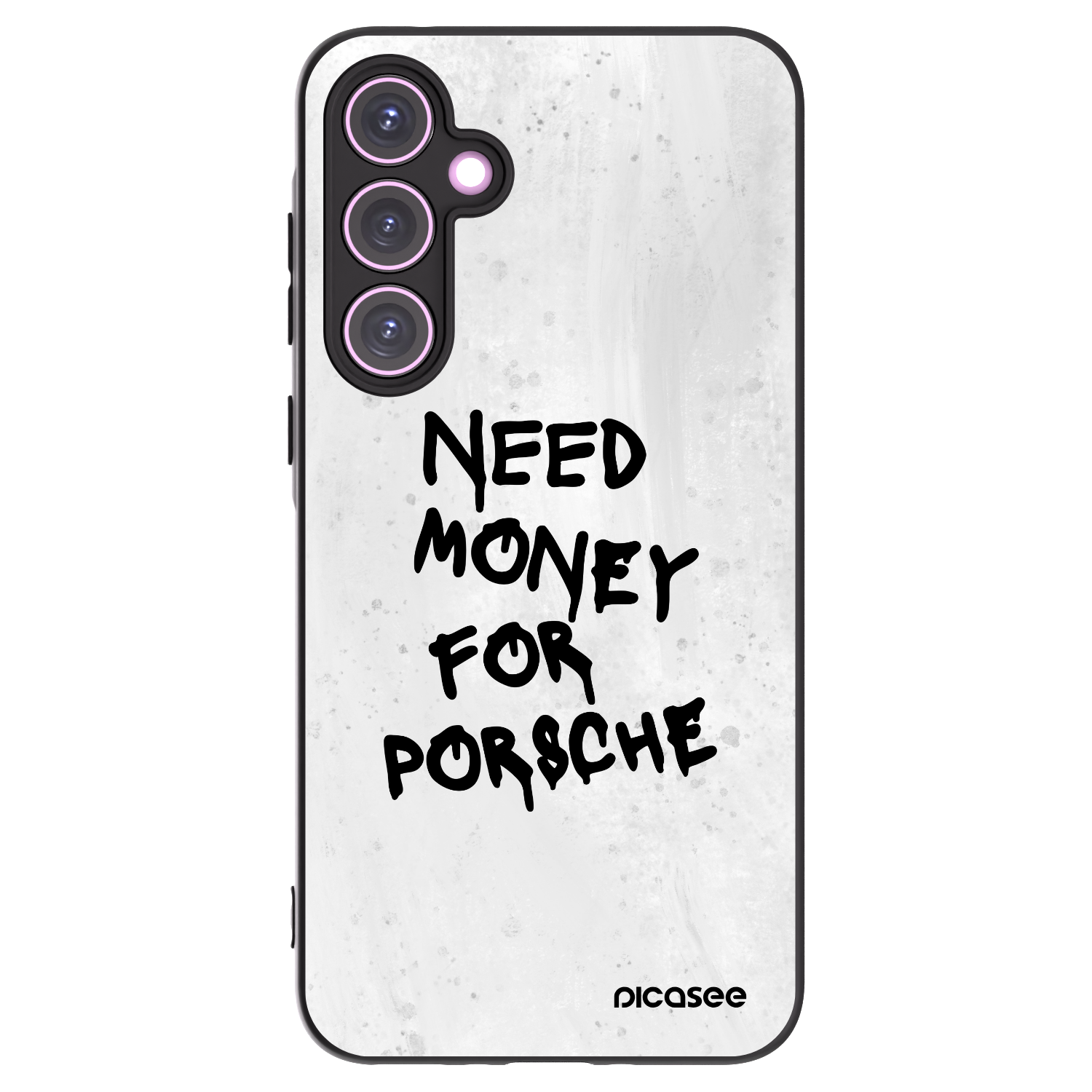 Picasee silikonowe czarne etui na Samsung Galaxy A35 5G A356B - White Dollar