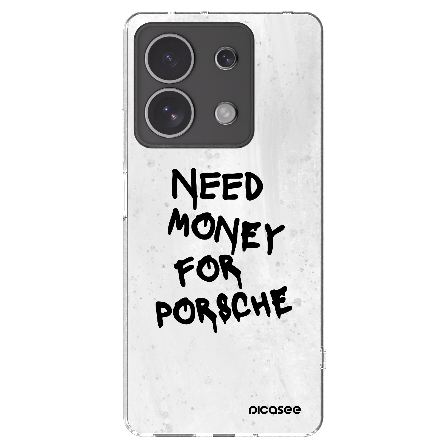 Picasee silikonowe przeźroczyste etui na Xiaomi Redmi Note 13 4G - White Dollar