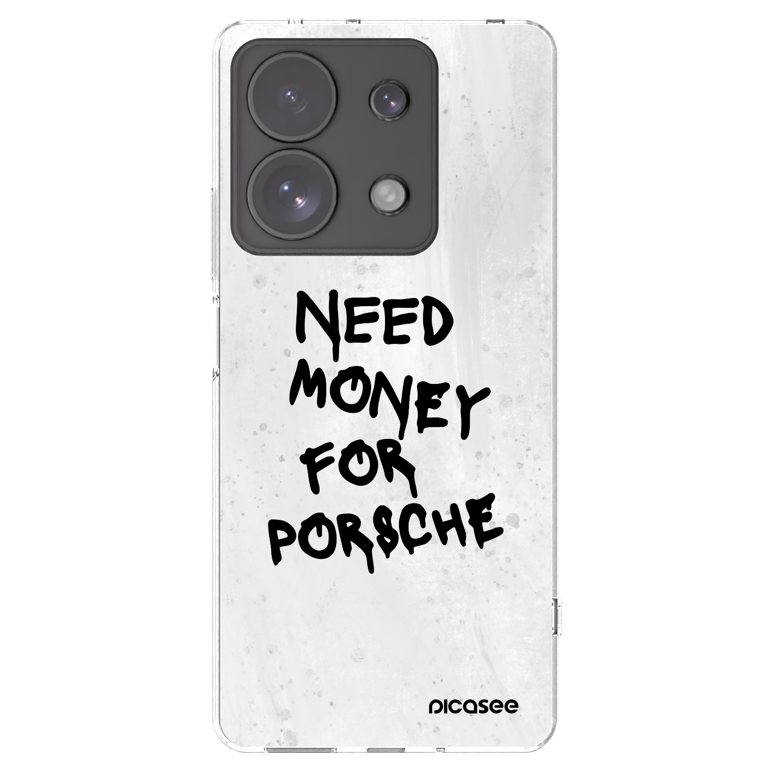 Picasee silikonowe przeźroczyste etui na Xiaomi Redmi Note 13 Pro 4G - White Dollar