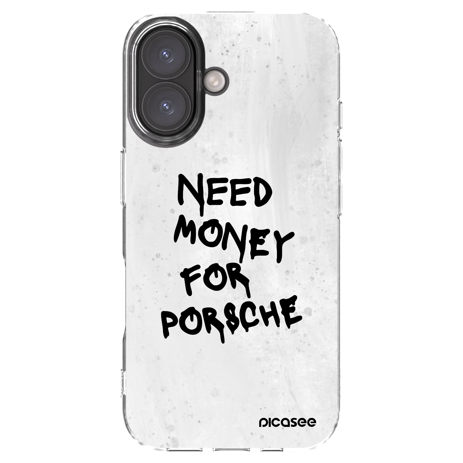 Picasee silikonowe przeźroczyste etui na Apple iPhone 16 - White Dollar