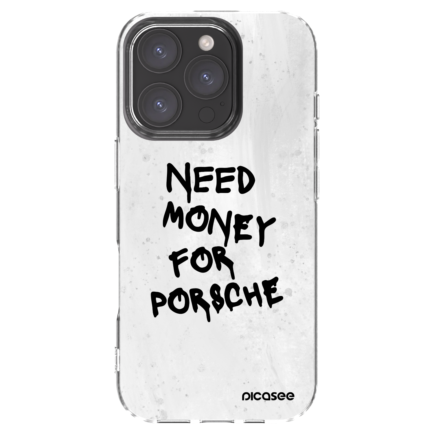 Picasee silikonowe przeźroczyste etui na Apple iPhone 16 Pro - White Dollar